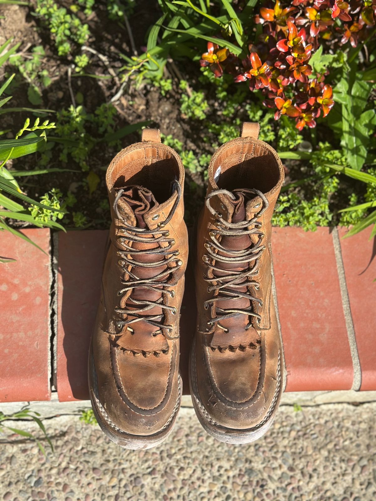 Photo by KuKuSparky on March 2, 2025 of the Nicks Moc Toe Pro in Seidel 1964 Tan.