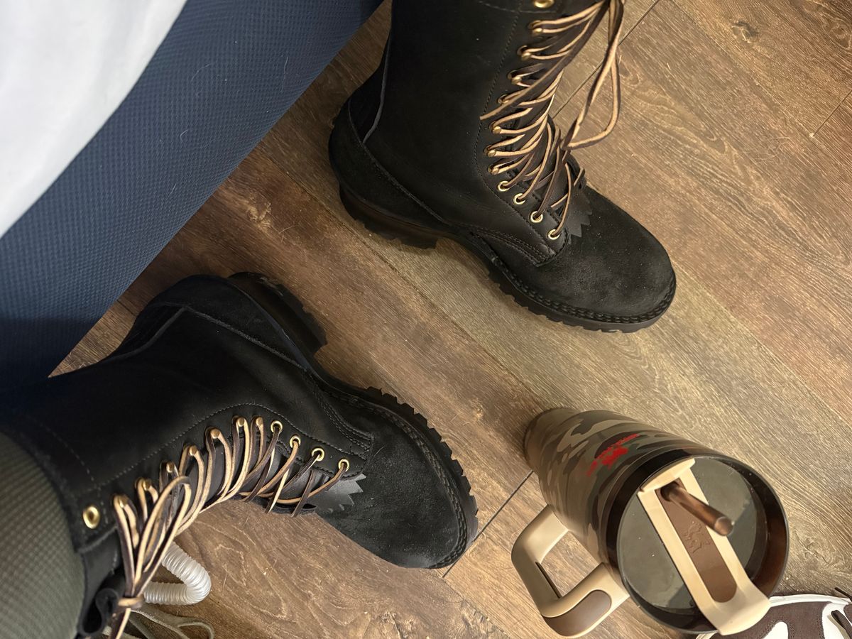 Photo by BigDawg308 on August 10, 2025 of the Nicks Hot Shot in Seidel MaxSupport Black & Seidel MaxSupport Black Roughout.