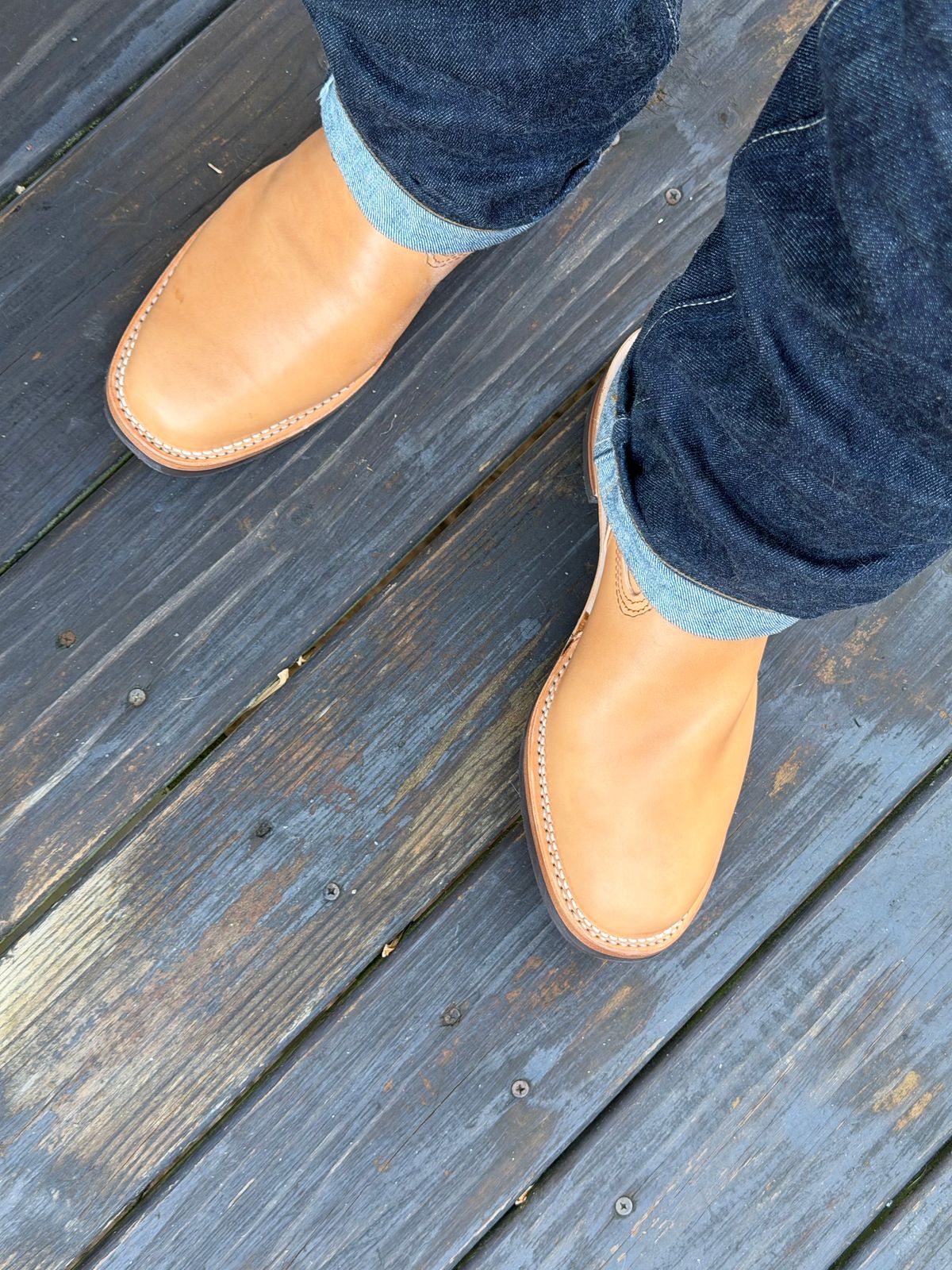 Photo by jy7.62 on February 11, 2026 of the Wesco Mister Lou in Maryam Vachetta Natural Horsebutt.