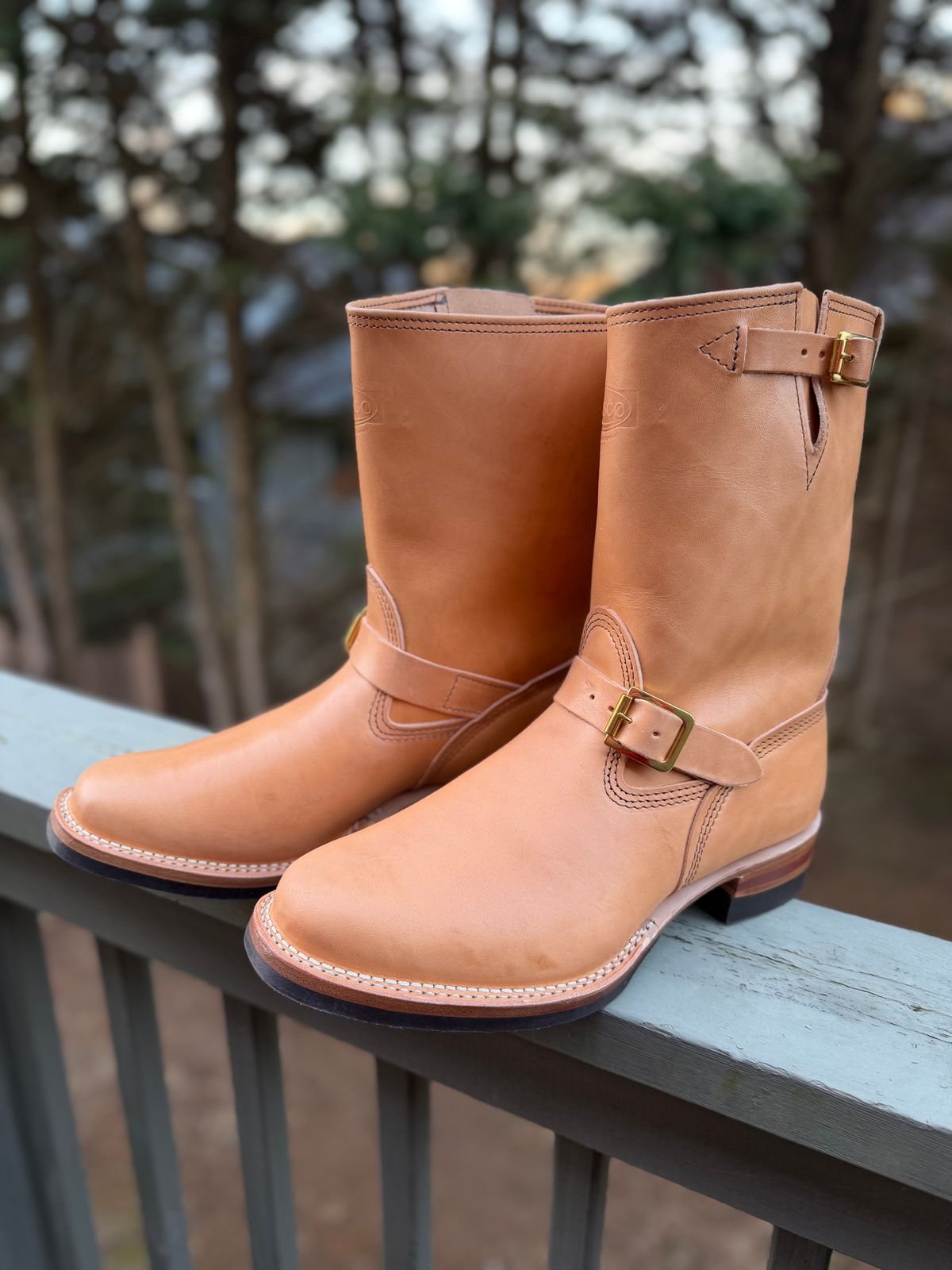 Photo by jy7.62 on February 11, 2026 of the Wesco Mister Lou in Maryam Vachetta Natural Horsebutt.