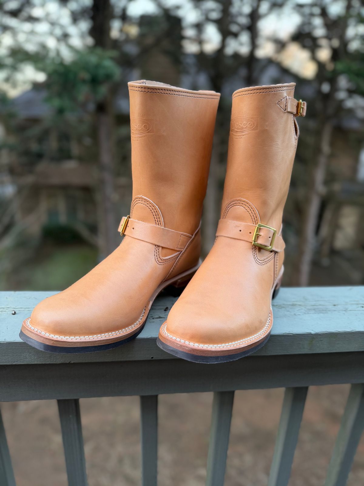 Photo by jy7.62 on February 11, 2026 of the Wesco Mister Lou in Maryam Vachetta Natural Horsebutt.