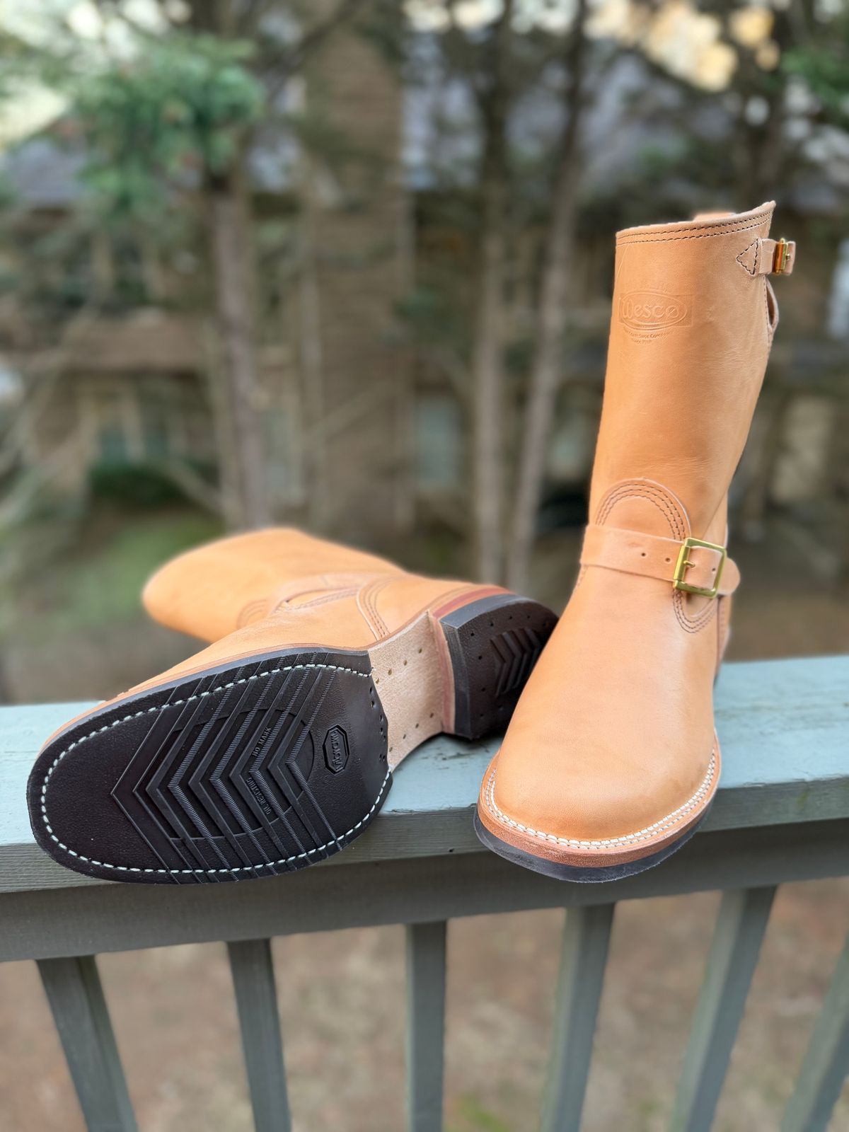 Photo by jy7.62 on February 11, 2026 of the Wesco Mister Lou in Maryam Vachetta Natural Horsebutt.