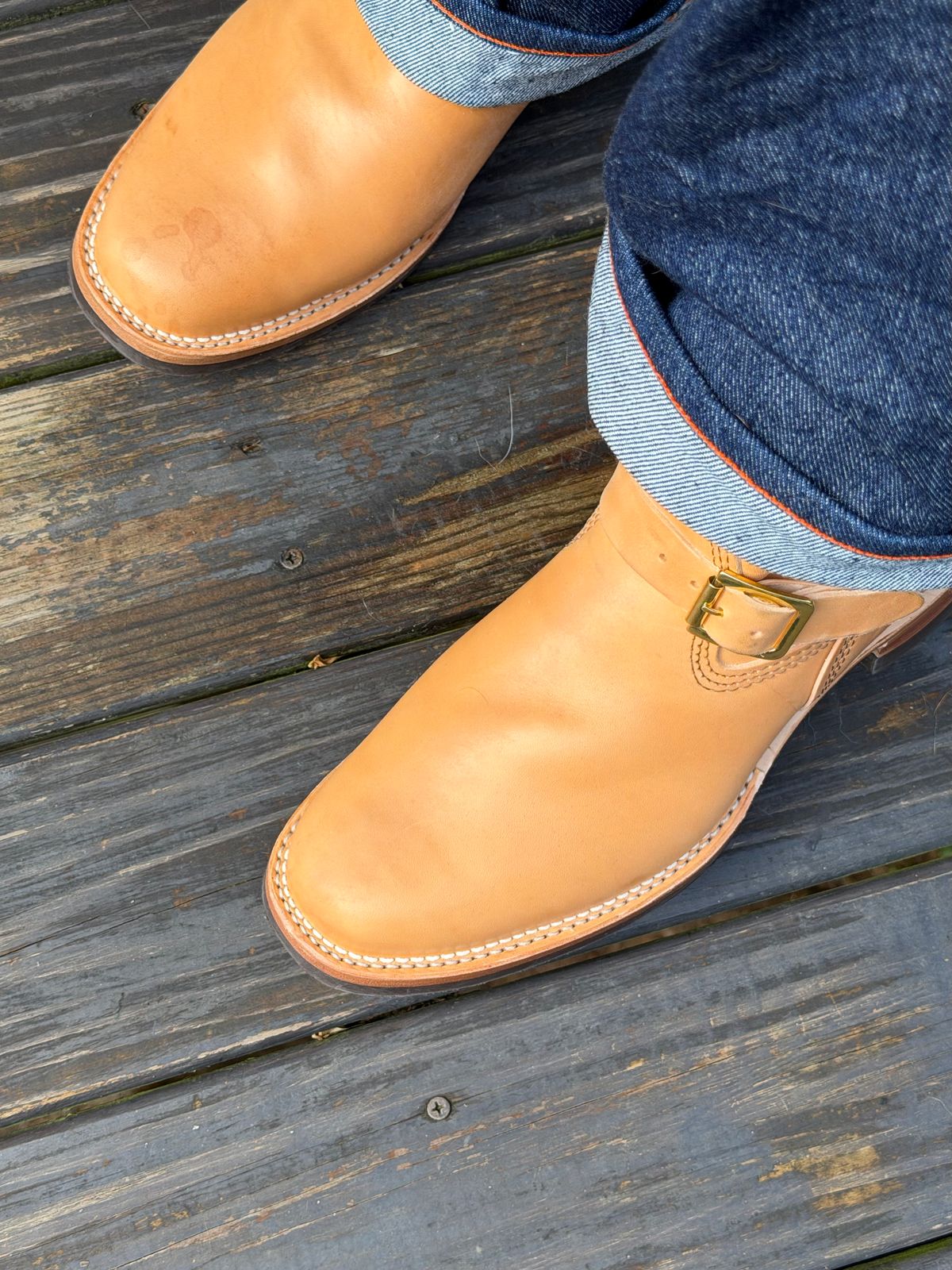 Photo by BigDawg308 on February 21, 2026 of the Wesco Mister Lou in Maryam Vachetta Natural Horsebutt.