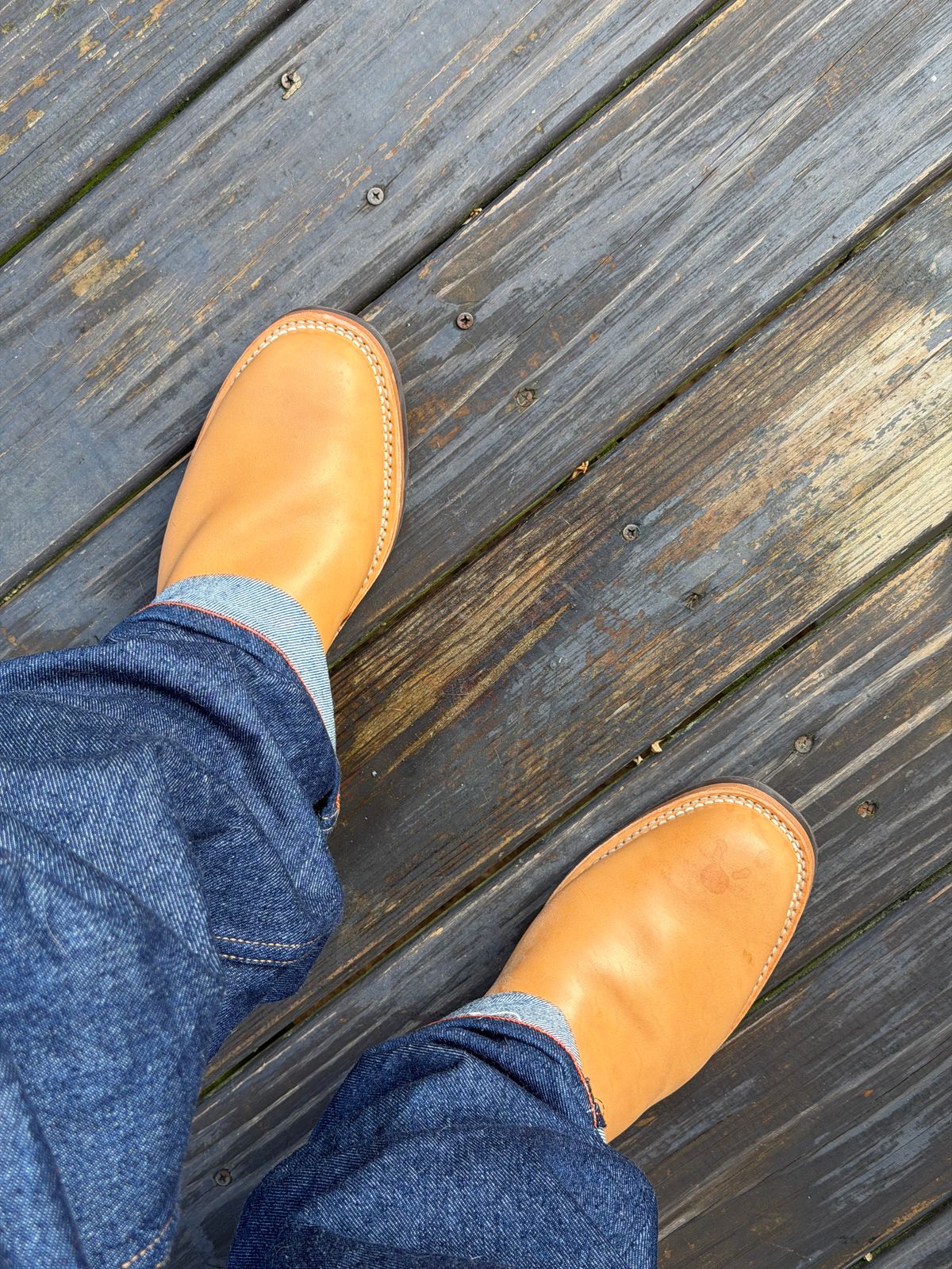 Photo by BigDawg308 on February 21, 2026 of the Wesco Mister Lou in Maryam Vachetta Natural Horsebutt.