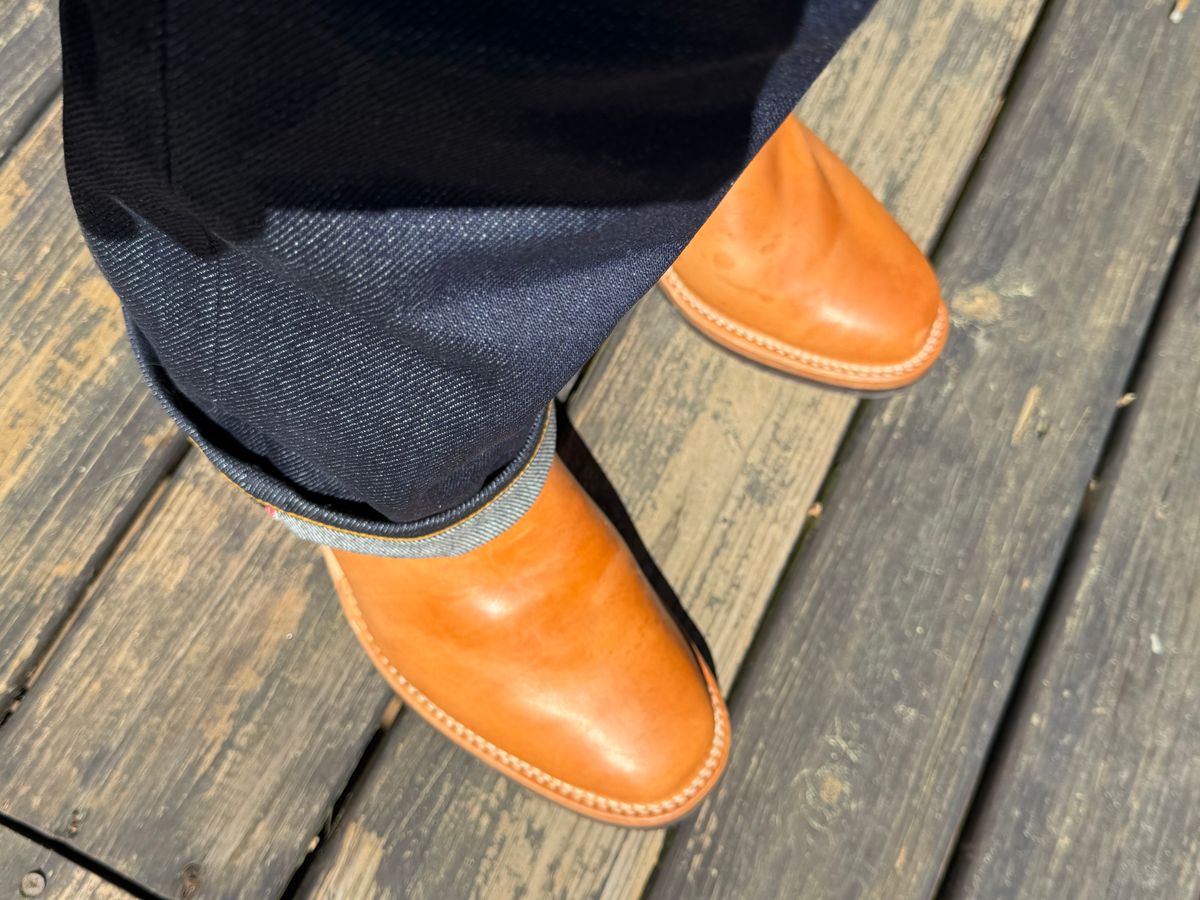 Photo by BigDawg308 on March 24, 2026 of the Wesco Mister Lou in Maryam Vachetta Natural Horsebutt.