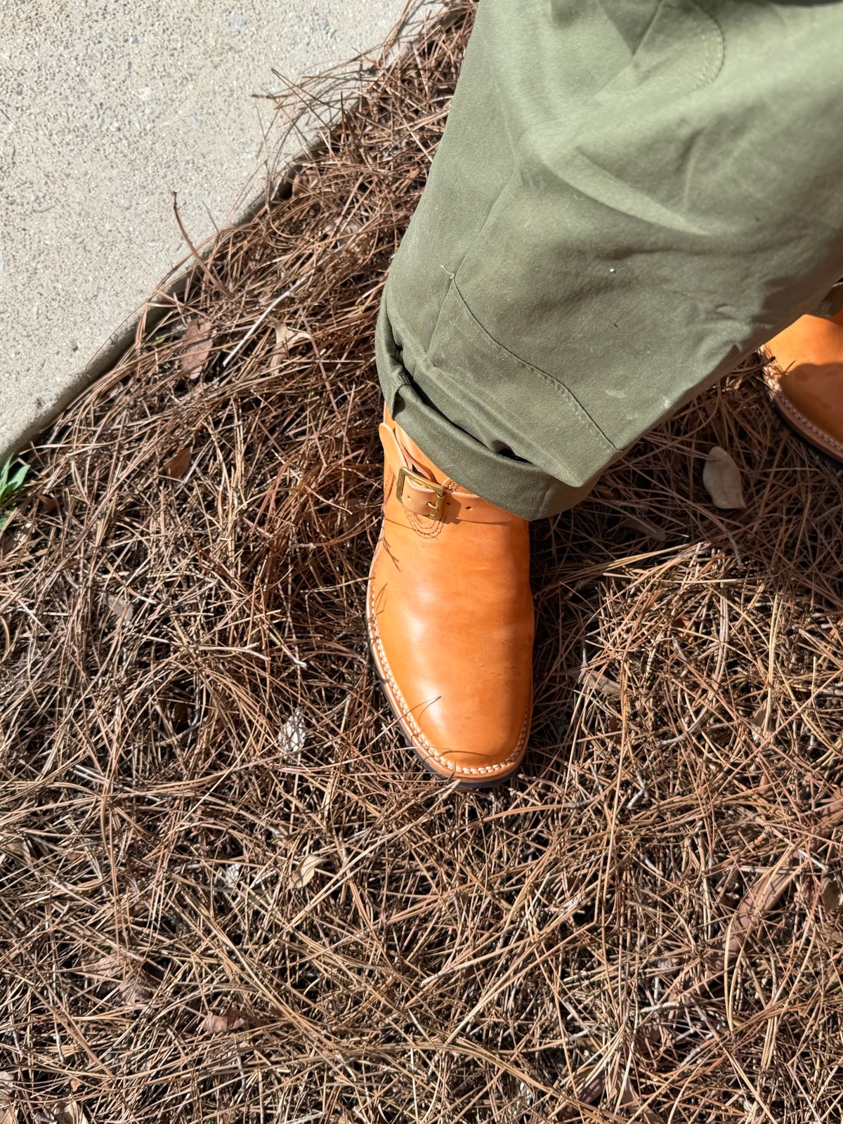 Photo by BigDawg308 on March 24, 2026 of the Wesco Mister Lou in Maryam Vachetta Natural Horsebutt.