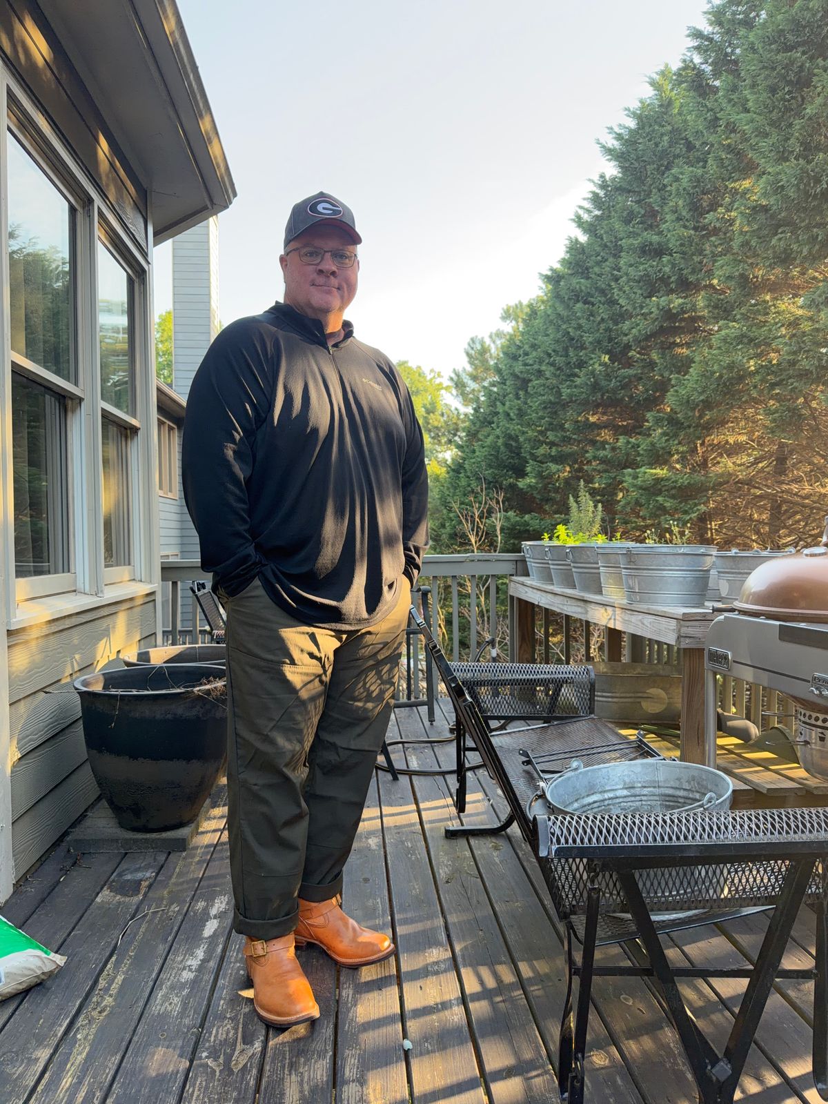 Photo by BigDawg308 on June 6, 2026 of the Wesco Mister Lou in Maryam Vachetta Natural Horsebutt.