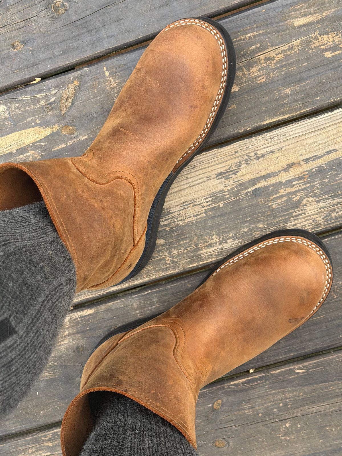 Photo by BigDawg308 on February 14, 2026 of the Nicks Wellington in Seidel WeatherShield Brown.