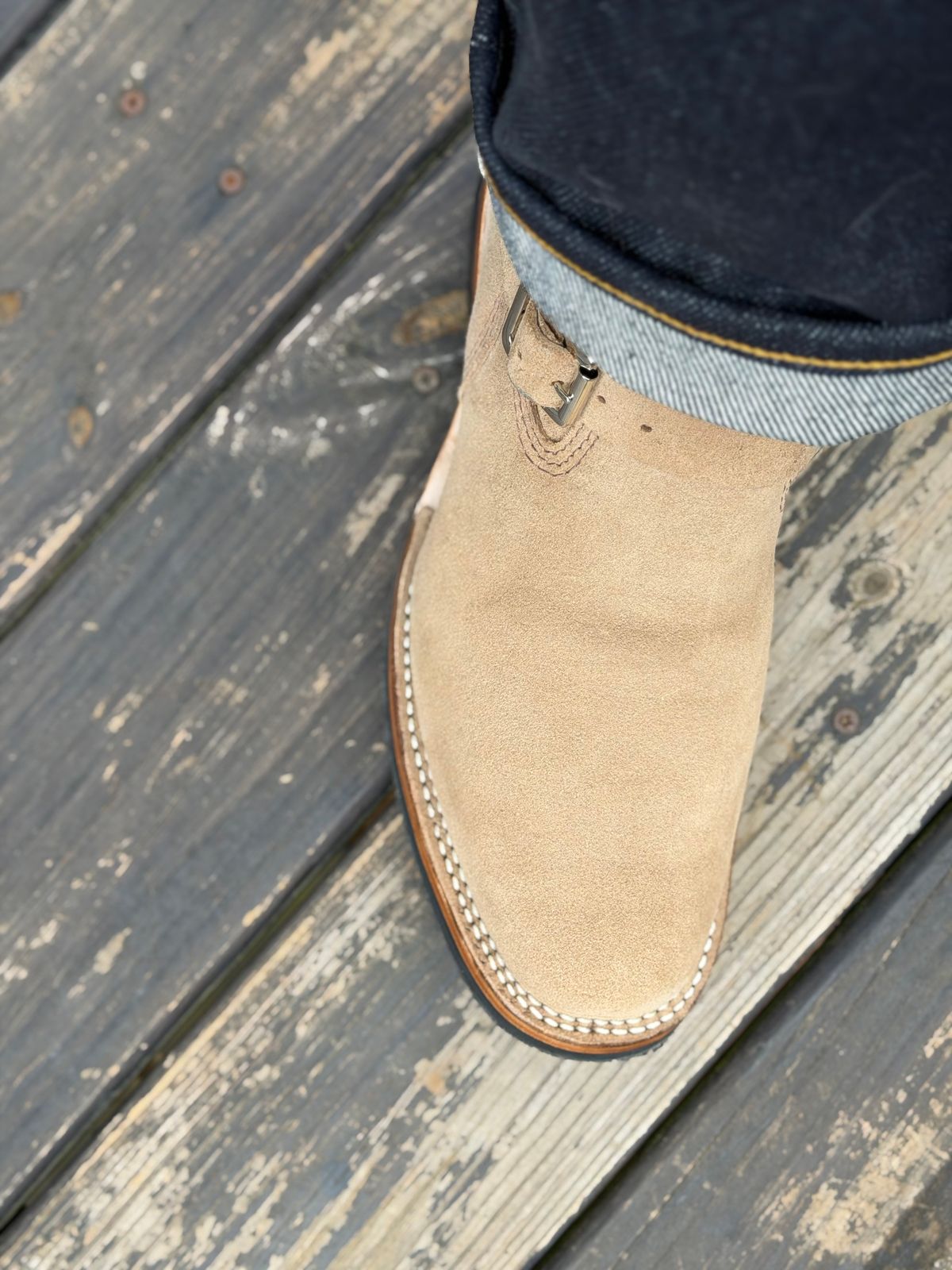 Photo by BigDawg308 on May 29, 2026 of the Wesco Mister Lou in Horween Marine Field Roughout.