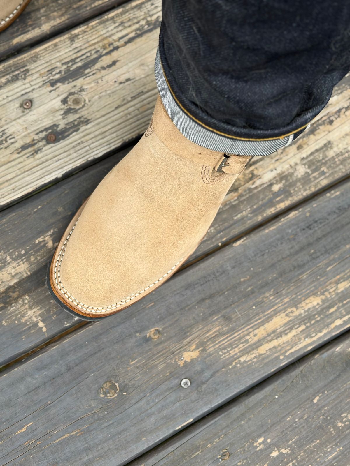Photo by BigDawg308 on May 29, 2026 of the Wesco Mister Lou in Horween Marine Field Roughout.