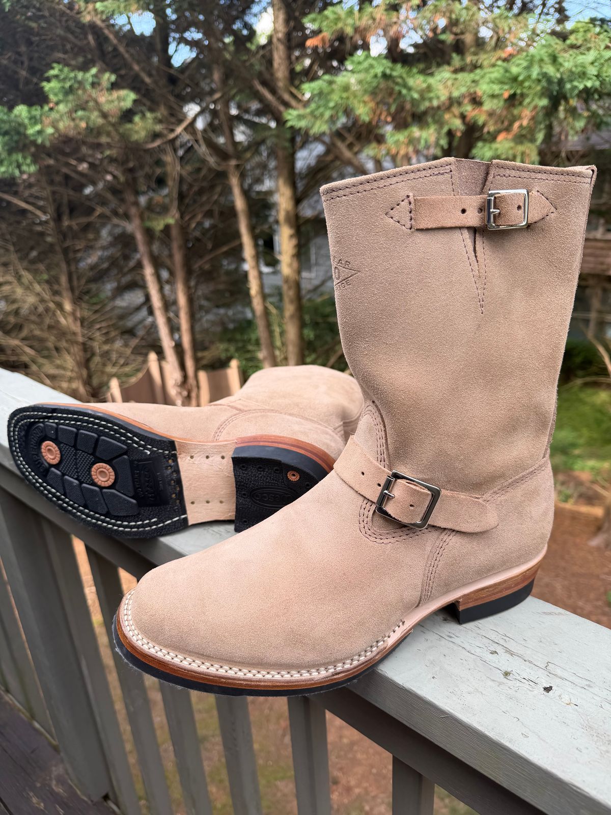 Photo by BigDawg308 on May 28, 2026 of the Wesco Mister Lou in Horween Marine Field Roughout.