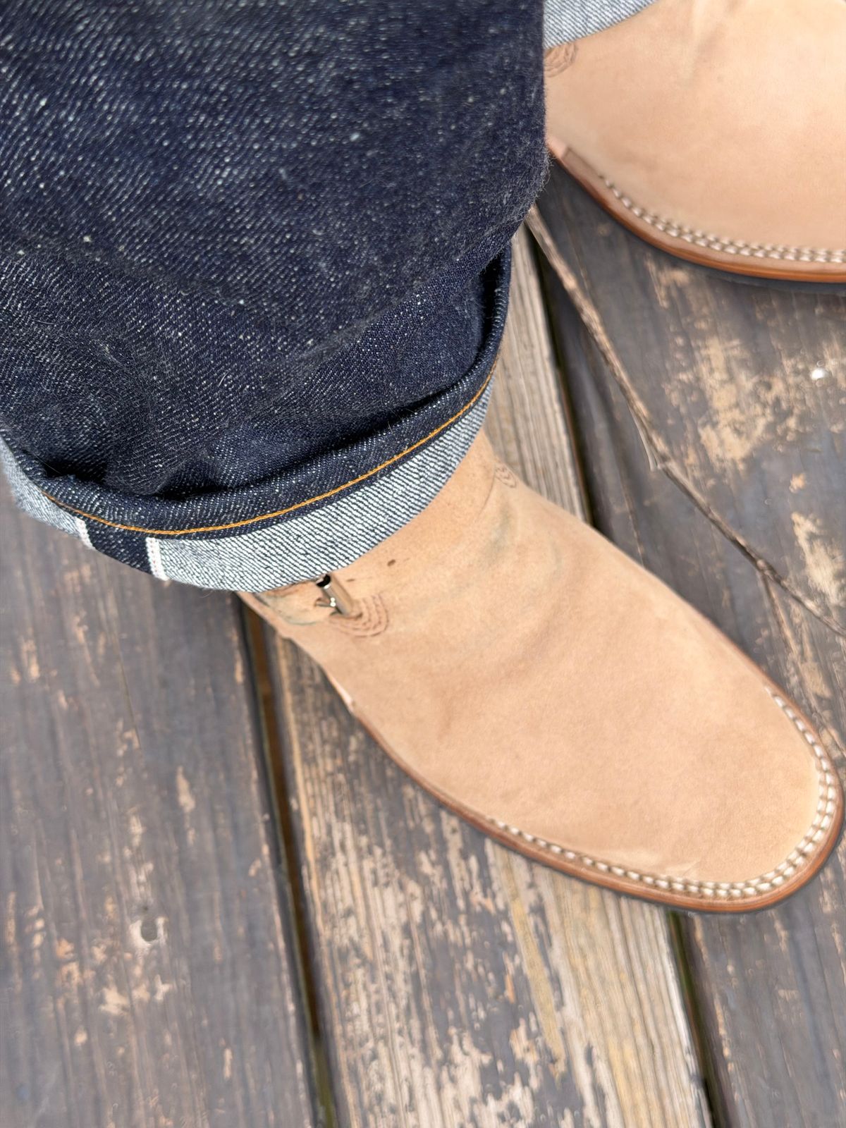 Photo by BigDawg308 on June 25, 2026 of the Wesco Mister Lou in Horween Marine Field Roughout.