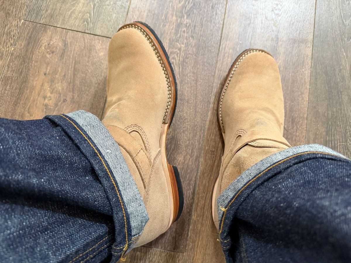 Photo by BigDawg308 on June 25, 2026 of the Wesco Mister Lou in Horween Marine Field Roughout.