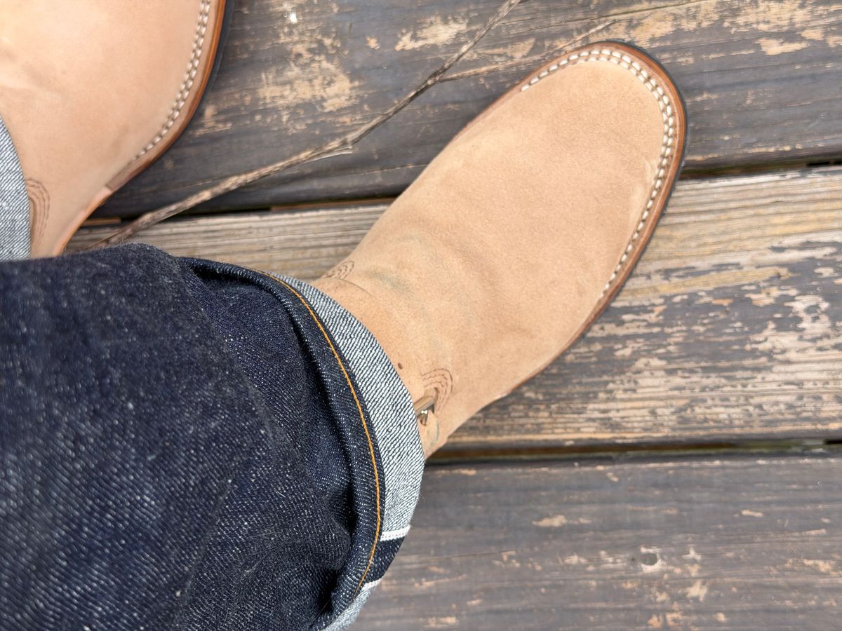 Photo by BigDawg308 on June 25, 2026 of the Wesco Mister Lou in Horween Marine Field Roughout.