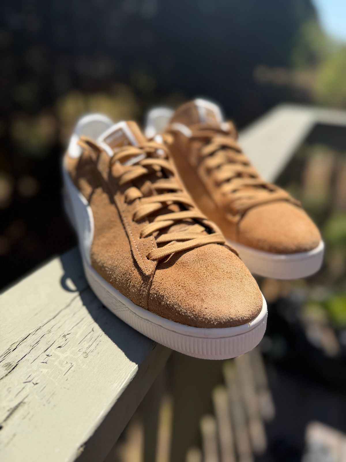 Photo by BigDawg308 on March 20, 2026 of the Puma Suede Charles F. Stead V in C.F. Stead Honey Butter Suede.