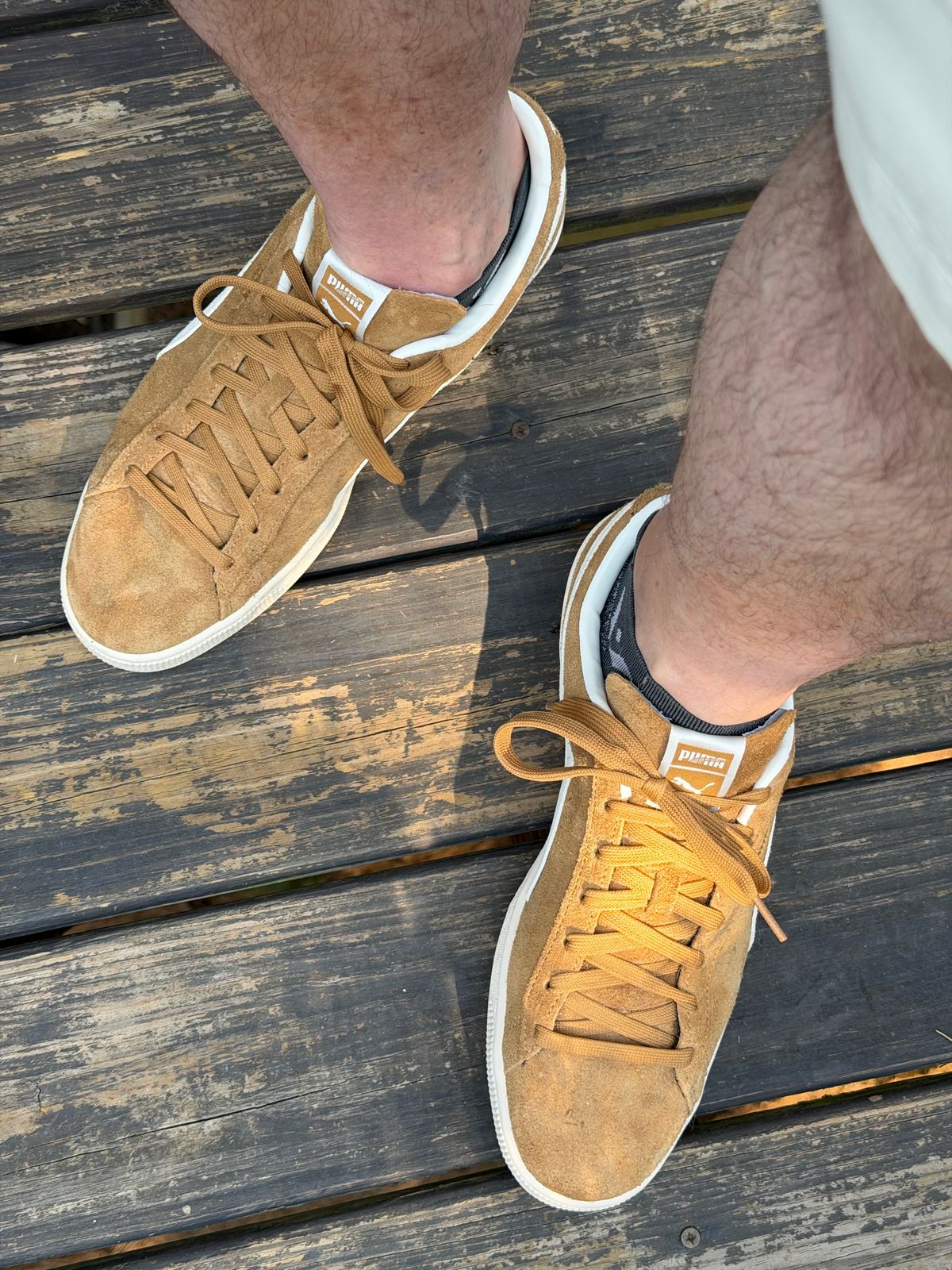 Photo by BigDawg308 on July 1, 2026 of the Puma Suede Charles F. Stead V in C.F. Stead Honey Butter Suede.