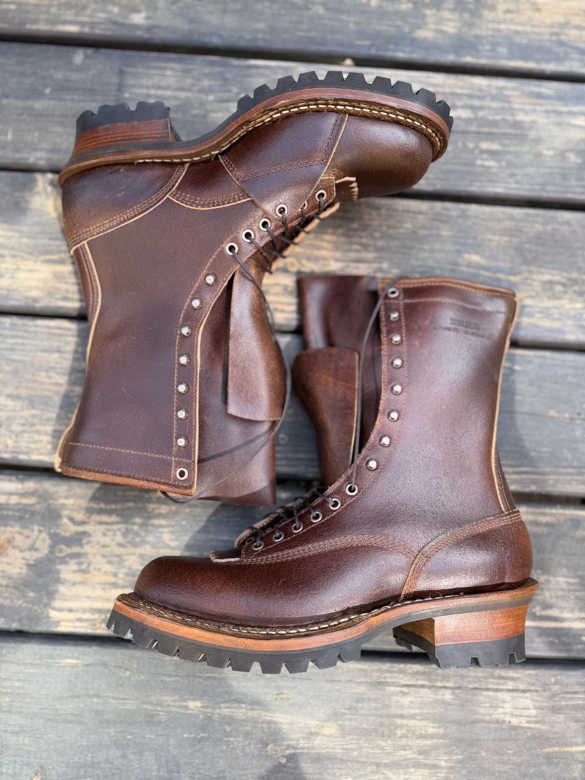 Photo by BigDawg308 on March 23, 2026 of the White's Bounty Hunter in Horween Cinnamon Waxed Flesh.