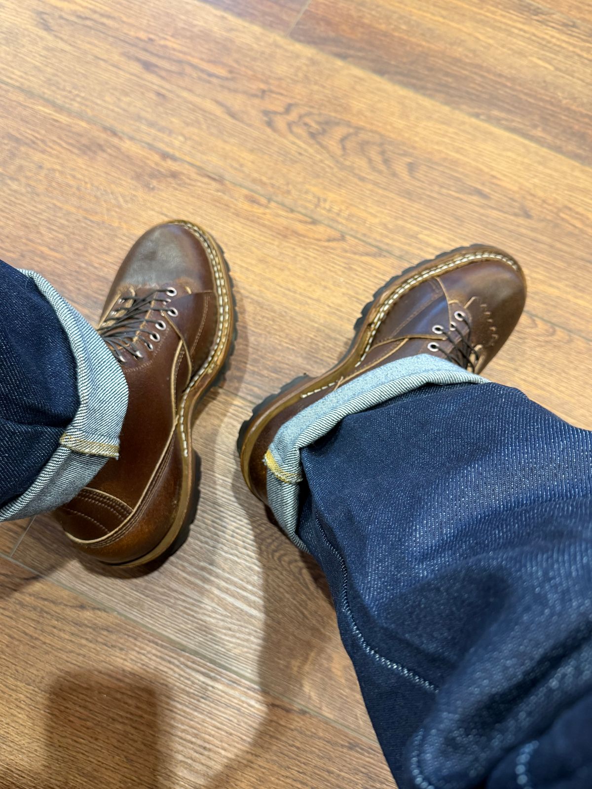 Photo by BigDawg308 on March 25, 2026 of the White's Bounty Hunter in Horween Cinnamon Waxed Flesh.