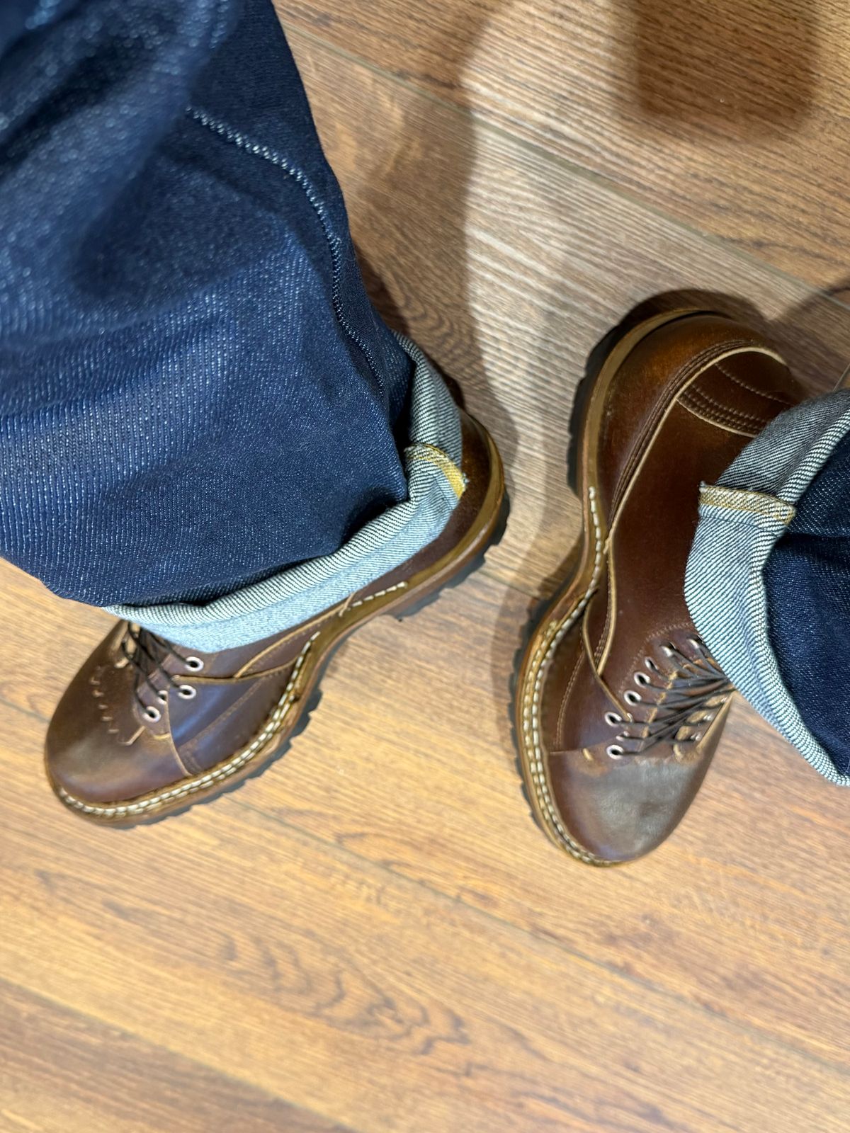 Photo by BigDawg308 on March 25, 2026 of the White's Bounty Hunter in Horween Cinnamon Waxed Flesh.