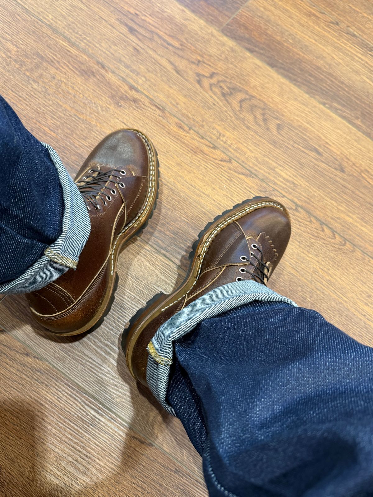 Photo by BigDawg308 on March 25, 2026 of the White's Bounty Hunter in Horween Cinnamon Waxed Flesh.