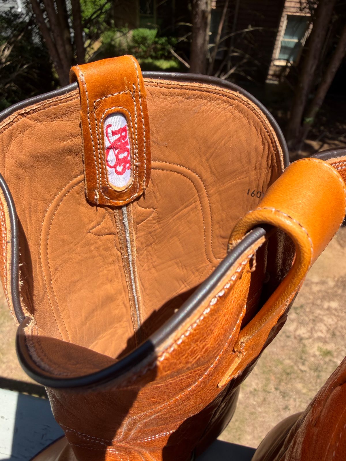 Photo by BigDawg308 on May 15, 2026 of the Rios of Mercedes Coronado Leather No. 20 - J Boot in Horween Aspen Tan Horsehide.