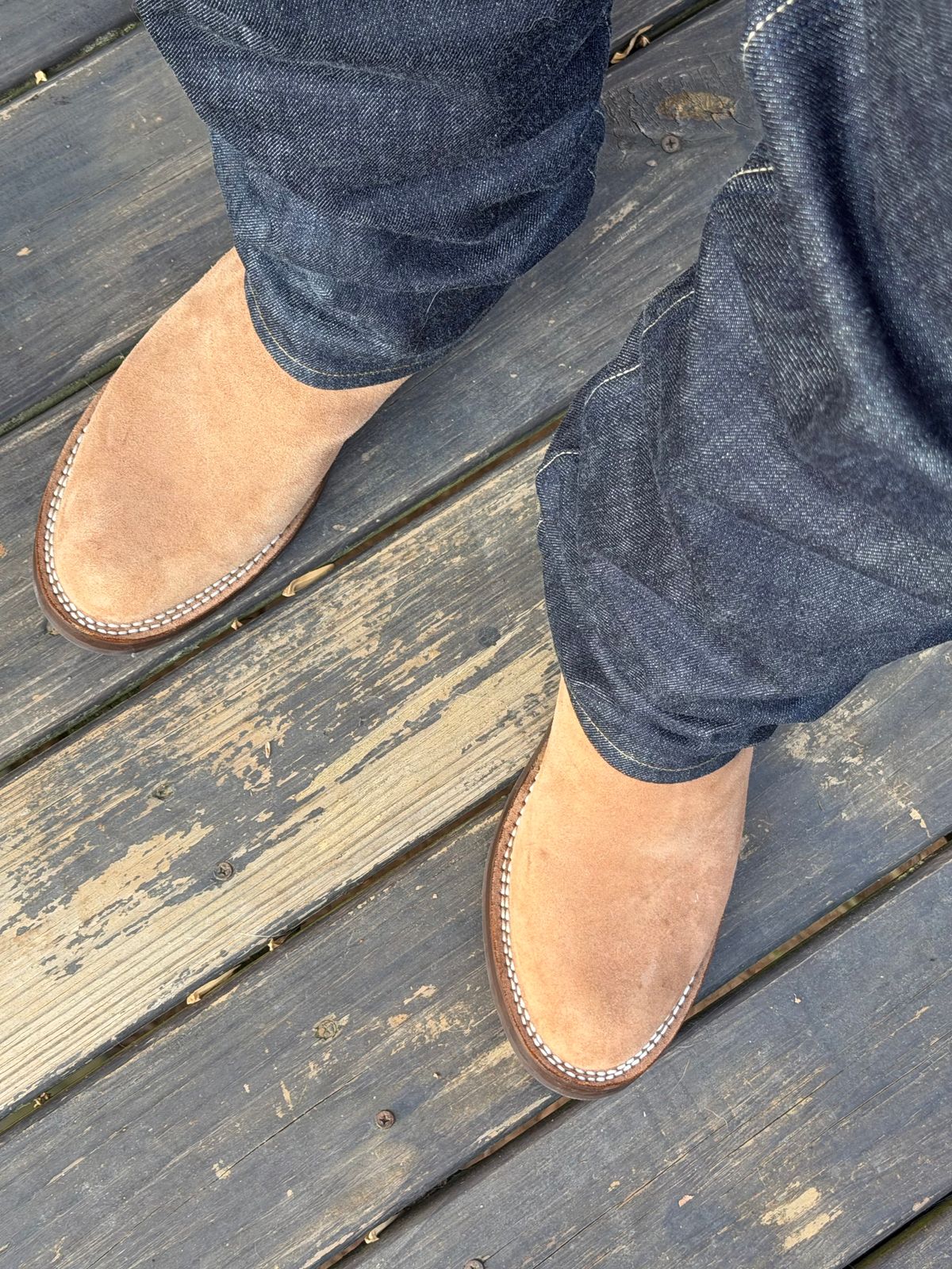 Photo by BigDawg308 on December 24, 2025 of the Nicks Doc Wellington in Horween Light Natural Dublin.