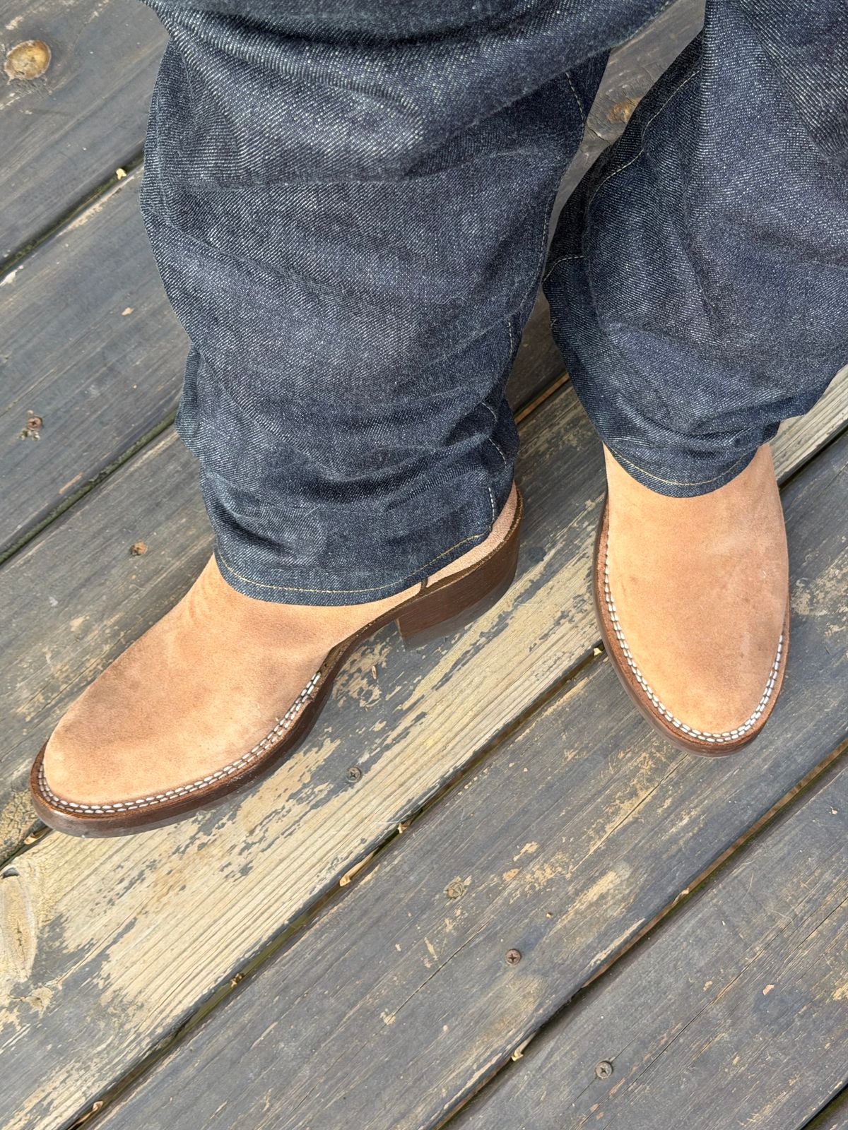 Photo by BigDawg308 on December 24, 2025 of the Nicks Doc Wellington in Horween Light Natural Dublin.