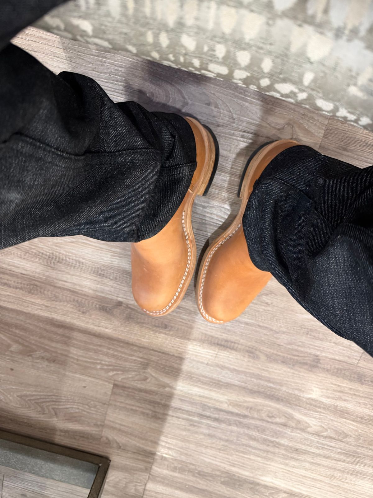 Photo by BigDawg308 on April 6, 2026 of the Nicks Doc Wellington in Horween Light Natural Dublin.