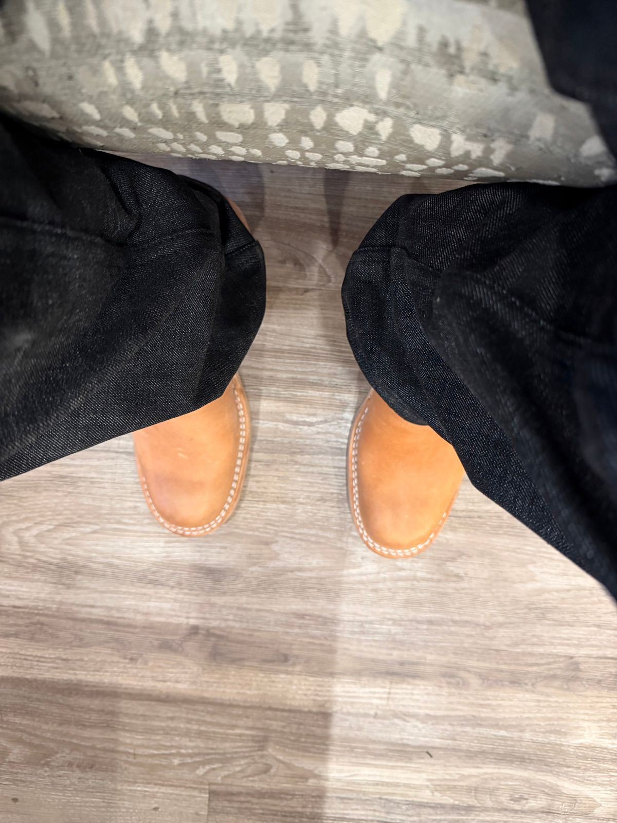 Photo by BigDawg308 on April 6, 2026 of the Nicks Doc Wellington in Horween Light Natural Dublin.