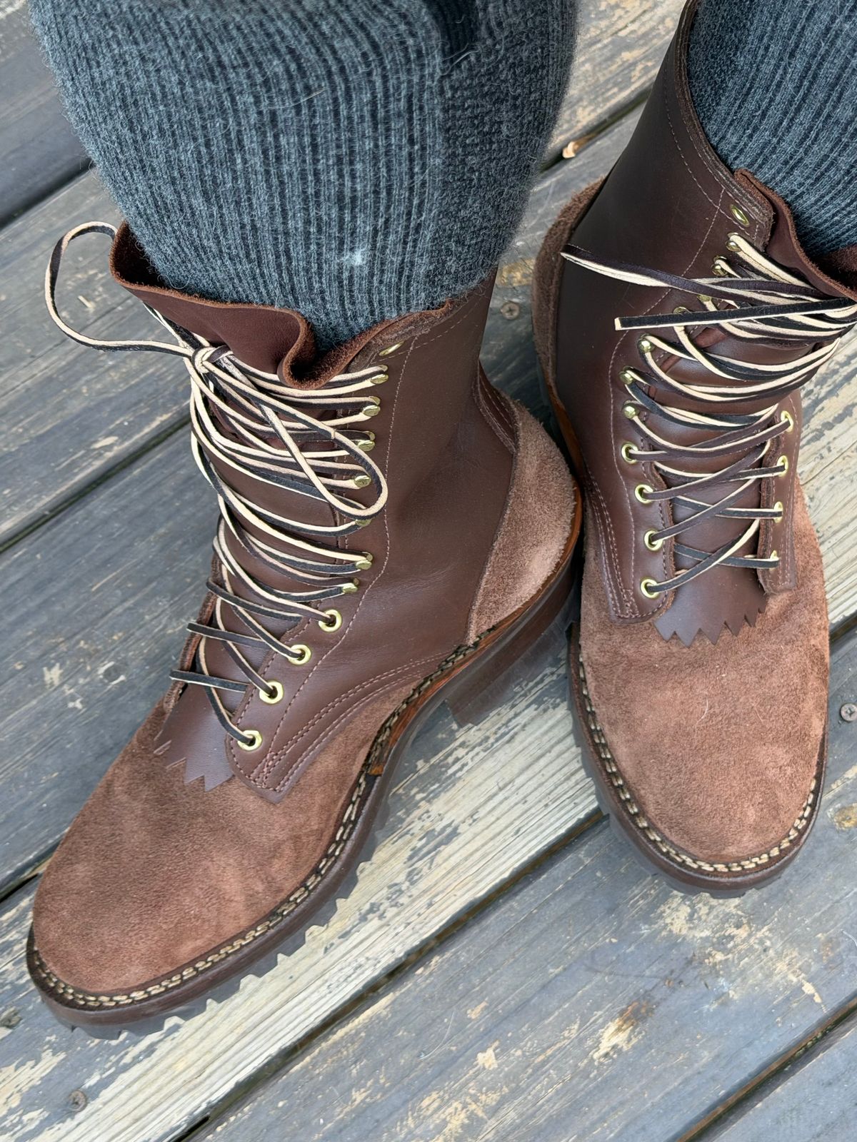 Photo by BigDawg308 on February 12, 2026 of the Frank's Boots Icelander in Seidel Walnut Oil Tan.