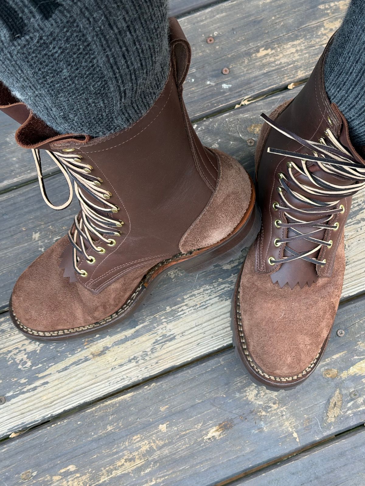 Photo by jy7.62 on February 12, 2026 of the Frank's Boots Icelander in Seidel Walnut Oil Tan.