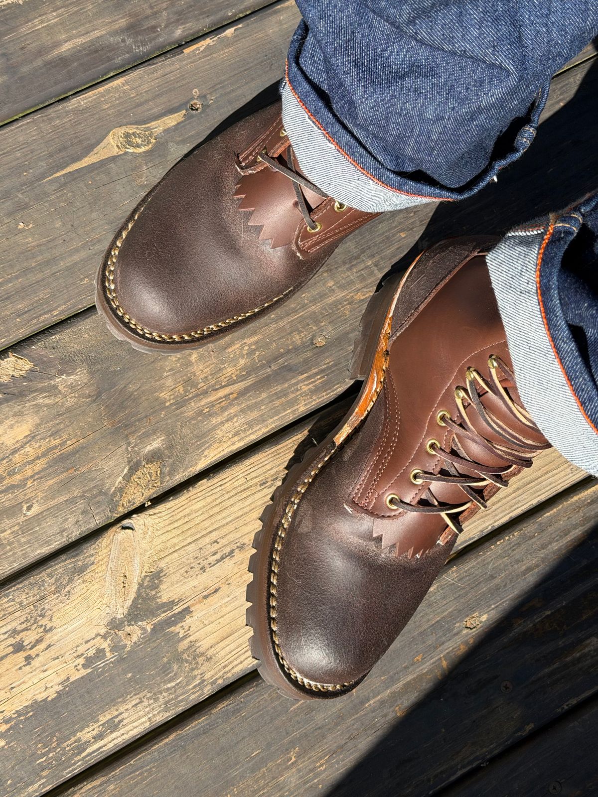 Photo by BigDawg308 on February 22, 2026 of the Frank's Boots Icelander in Seidel Walnut Oil Tan.
