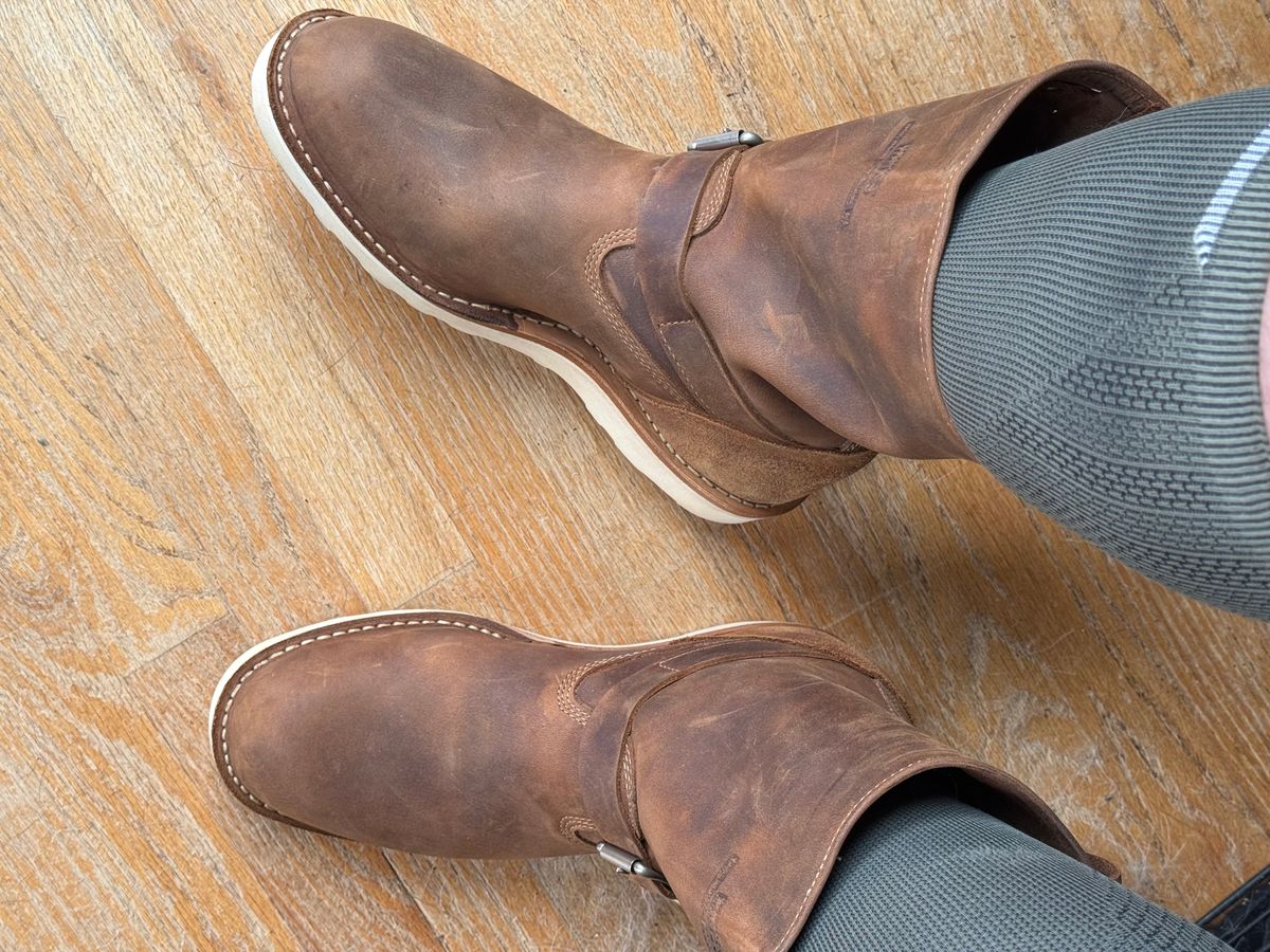 Photo by BigDawg308 on August 31, 2025 of the White's Cykel 4014 in Seidel Distressed Smooth & Seidel Distressed Roughout.