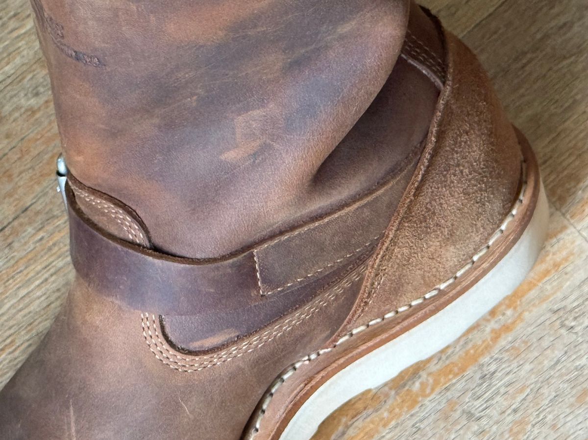 Photo by BigDawg308 on August 31, 2025 of the White's Cykel 4014 in Seidel Distressed Smooth & Seidel Distressed Roughout.