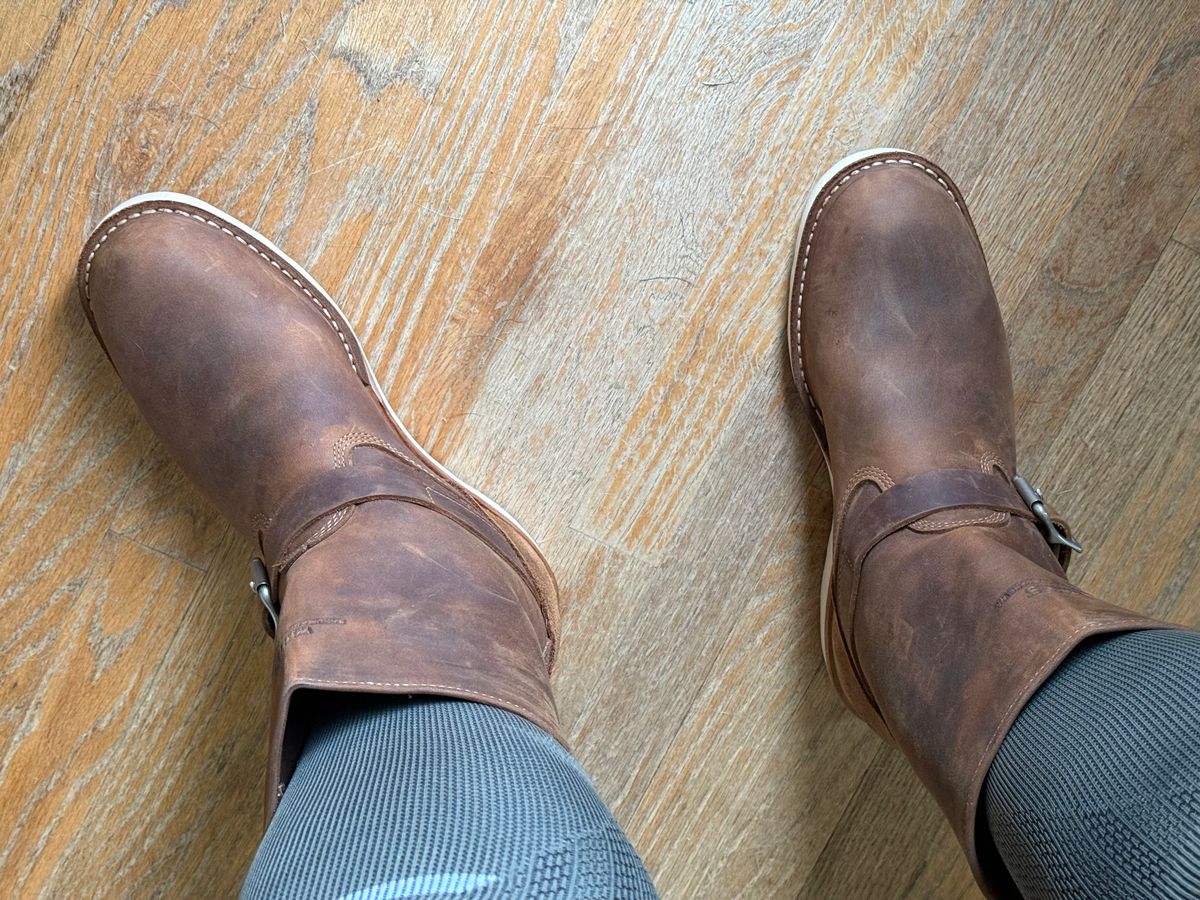 Photo by BigDawg308 on August 31, 2025 of the White's Cykel 4014 in Seidel Distressed Smooth & Seidel Distressed Roughout.