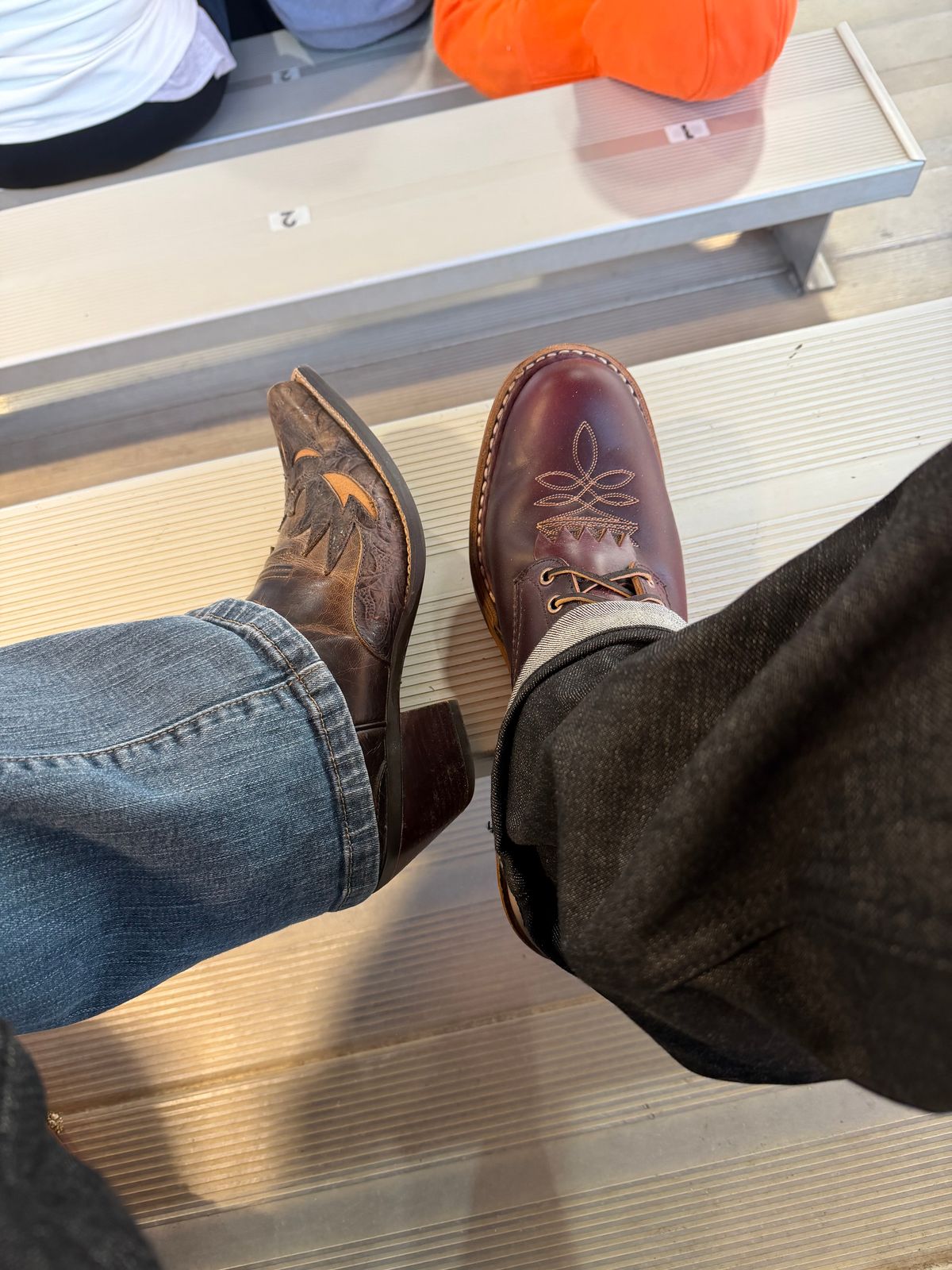 Photo by BigDawg308 on March 28, 2026 of the White's Packer in Horween Burgundy Chromexcel Horsehide.