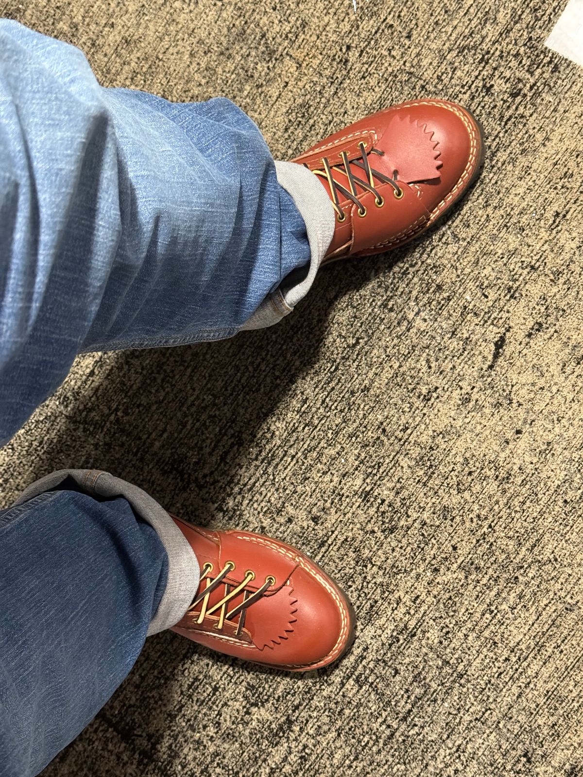 Photo by BigDawg308 on June 9, 2025 of the Wesco Highliner in Seidel Redwood Oil Tan.