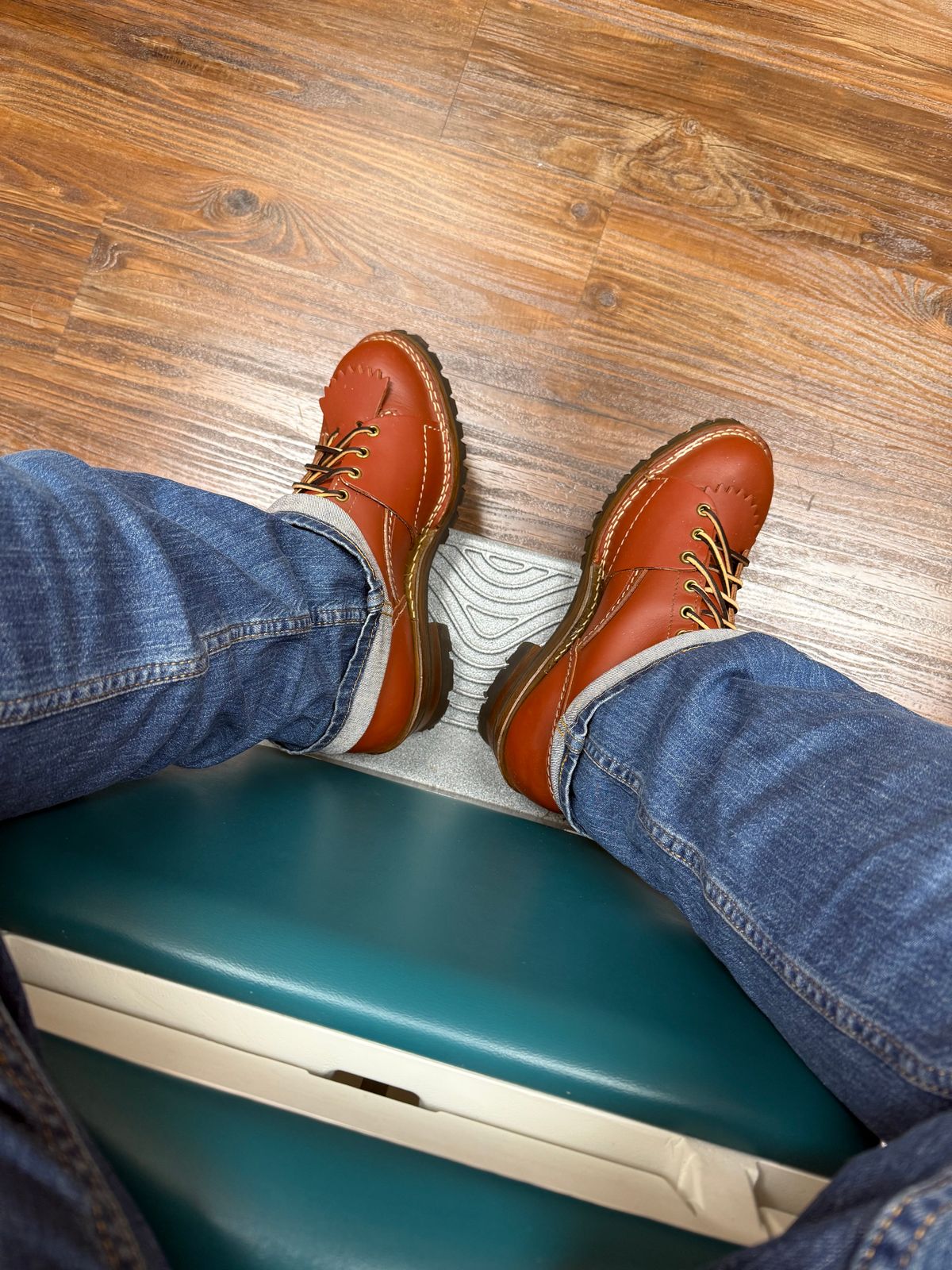 Photo by BigDawg308 on June 9, 2025 of the Wesco Highliner in Seidel Redwood Oil Tan.