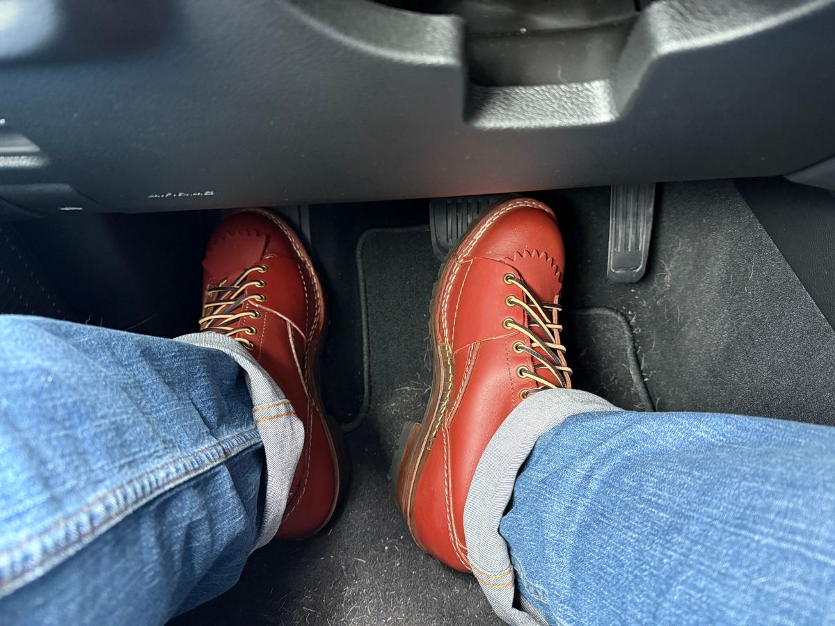 Photo by BigDawg308 on June 9, 2025 of the Wesco Highliner in Seidel Redwood Oil Tan.