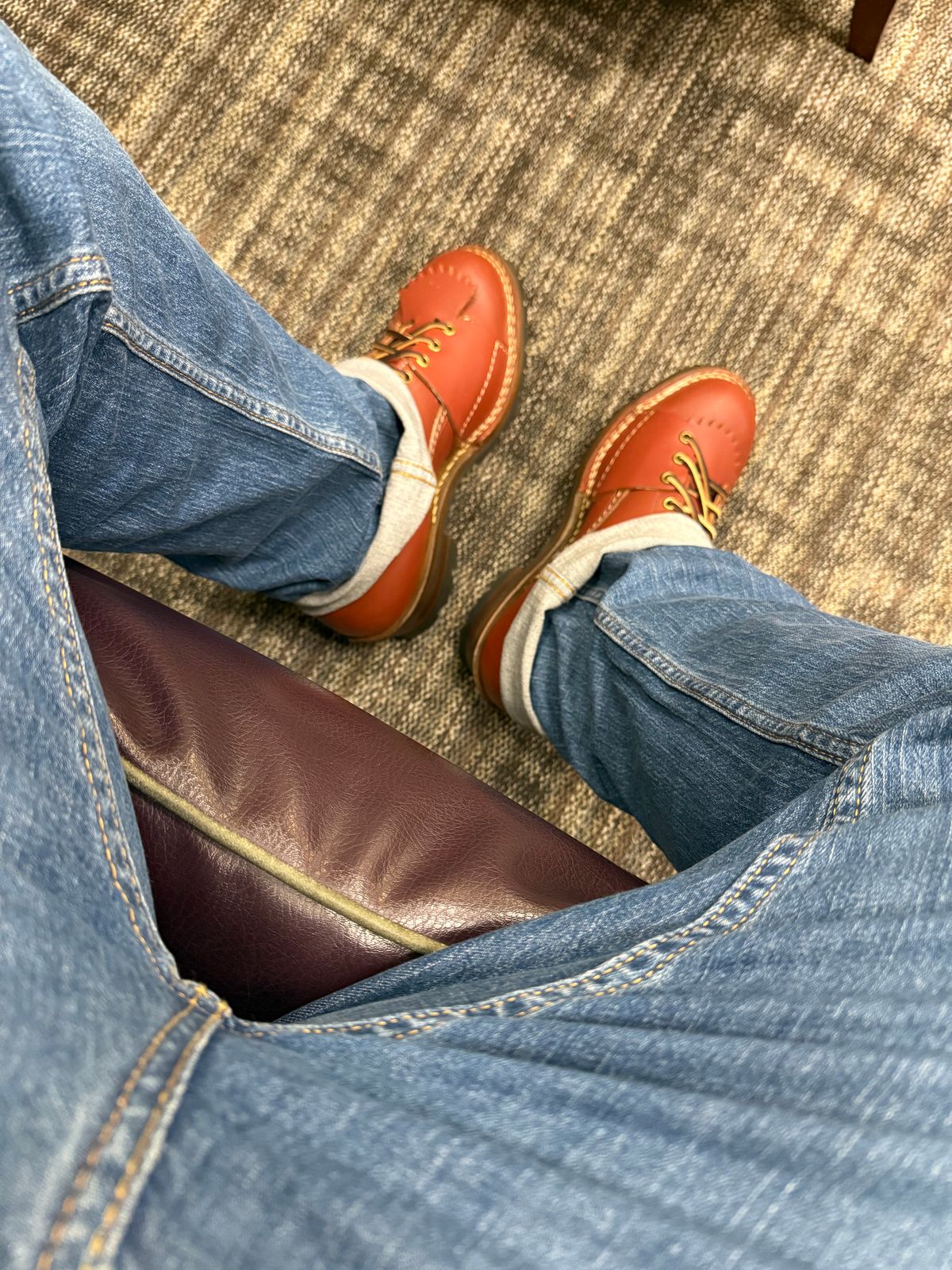 Photo by BigDawg308 on June 9, 2025 of the Wesco Highliner in Seidel Redwood Oil Tan.