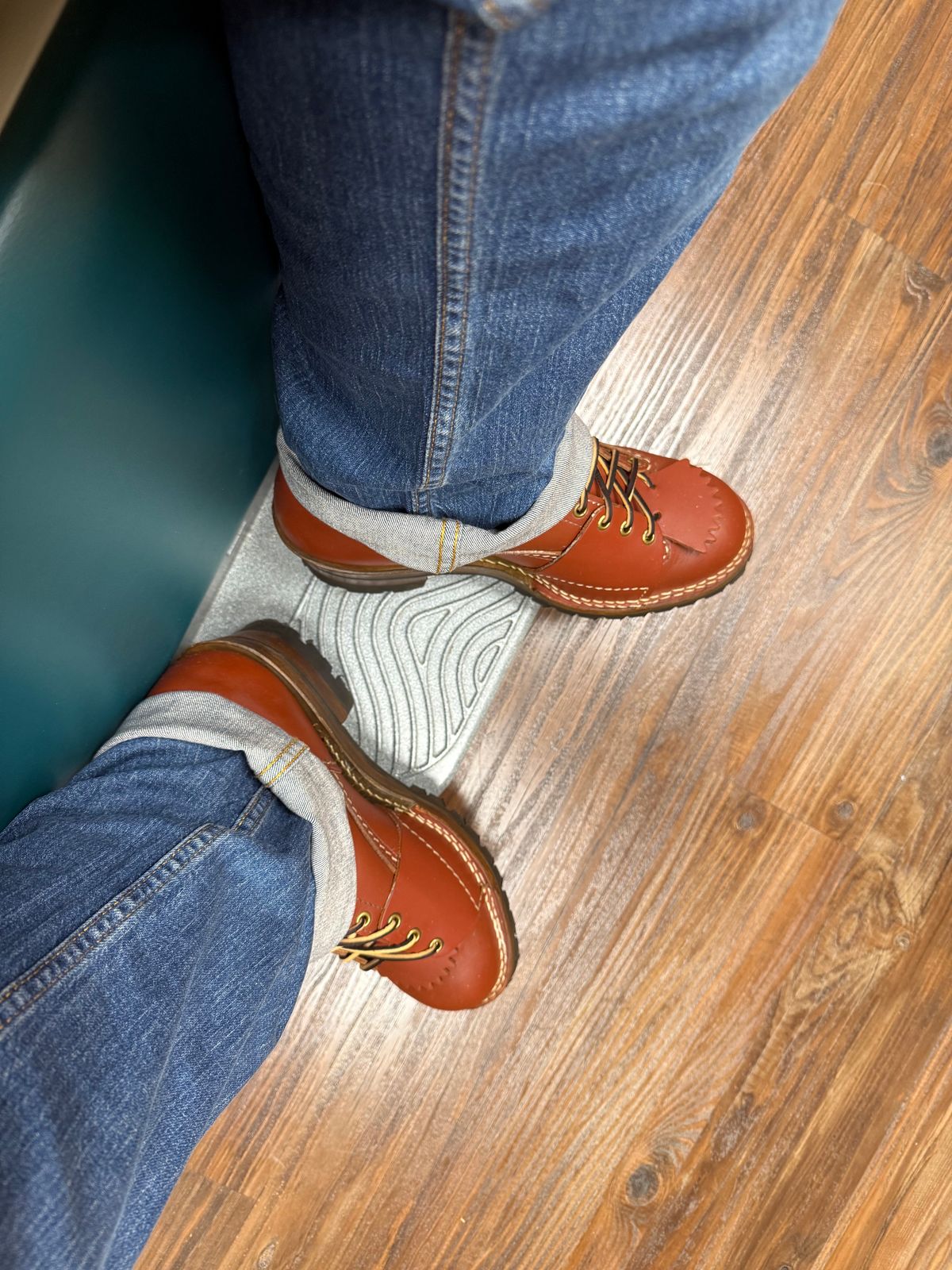 Photo by BigDawg308 on June 9, 2025 of the Wesco Highliner in Seidel Redwood Oil Tan.