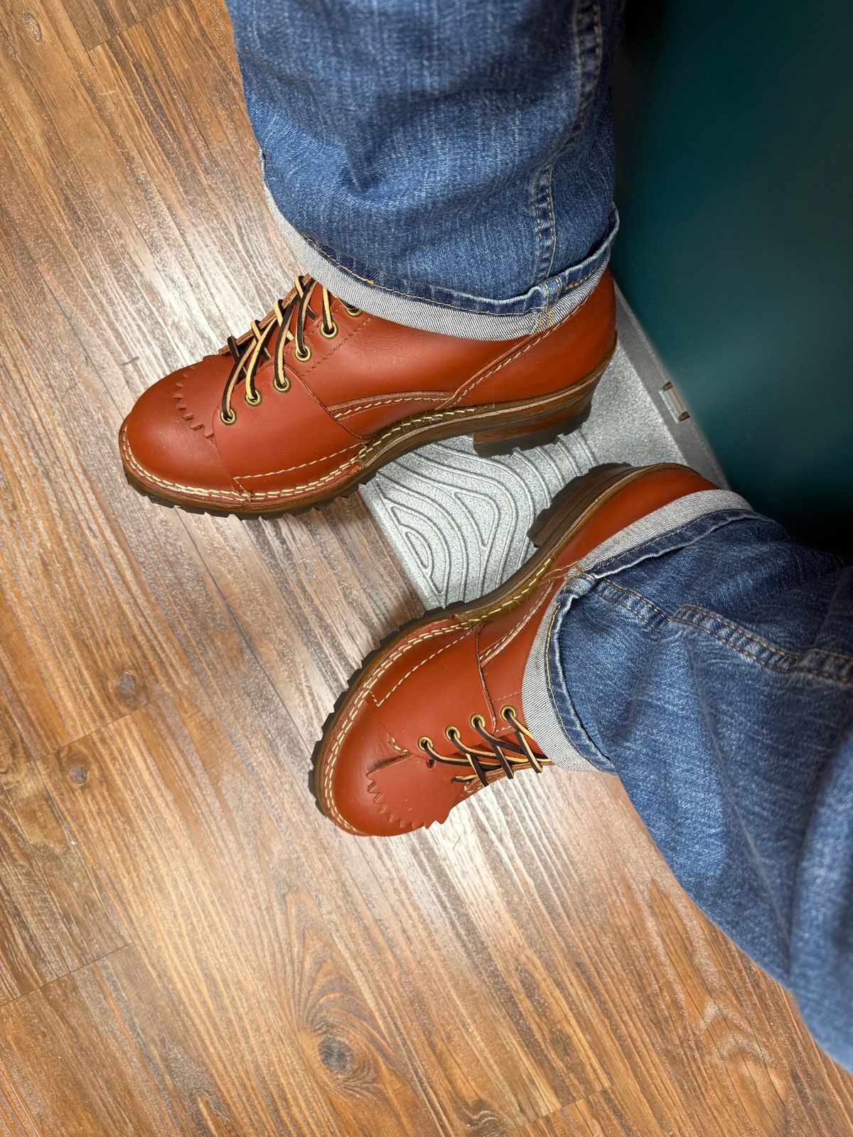 Photo by BigDawg308 on June 9, 2025 of the Wesco Highliner in Seidel Redwood Oil Tan.