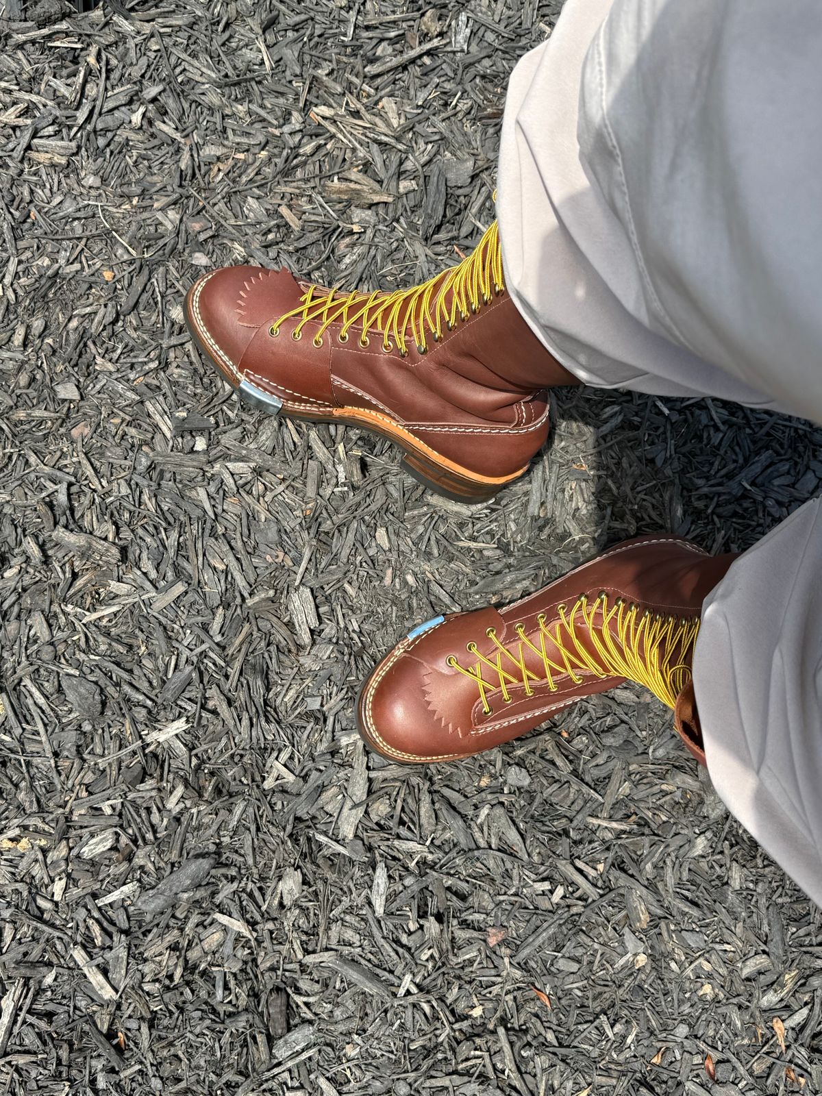 Photo by BigDawg308 on May 6, 2025 of the Wesco Highliner in Seidel Walnut Oil Tan.