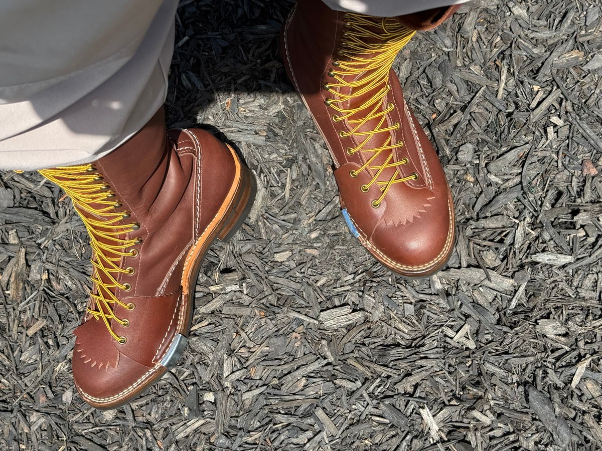 Photo by BigDawg308 on May 6, 2025 of the Wesco Highliner in Seidel Walnut Oil Tan.