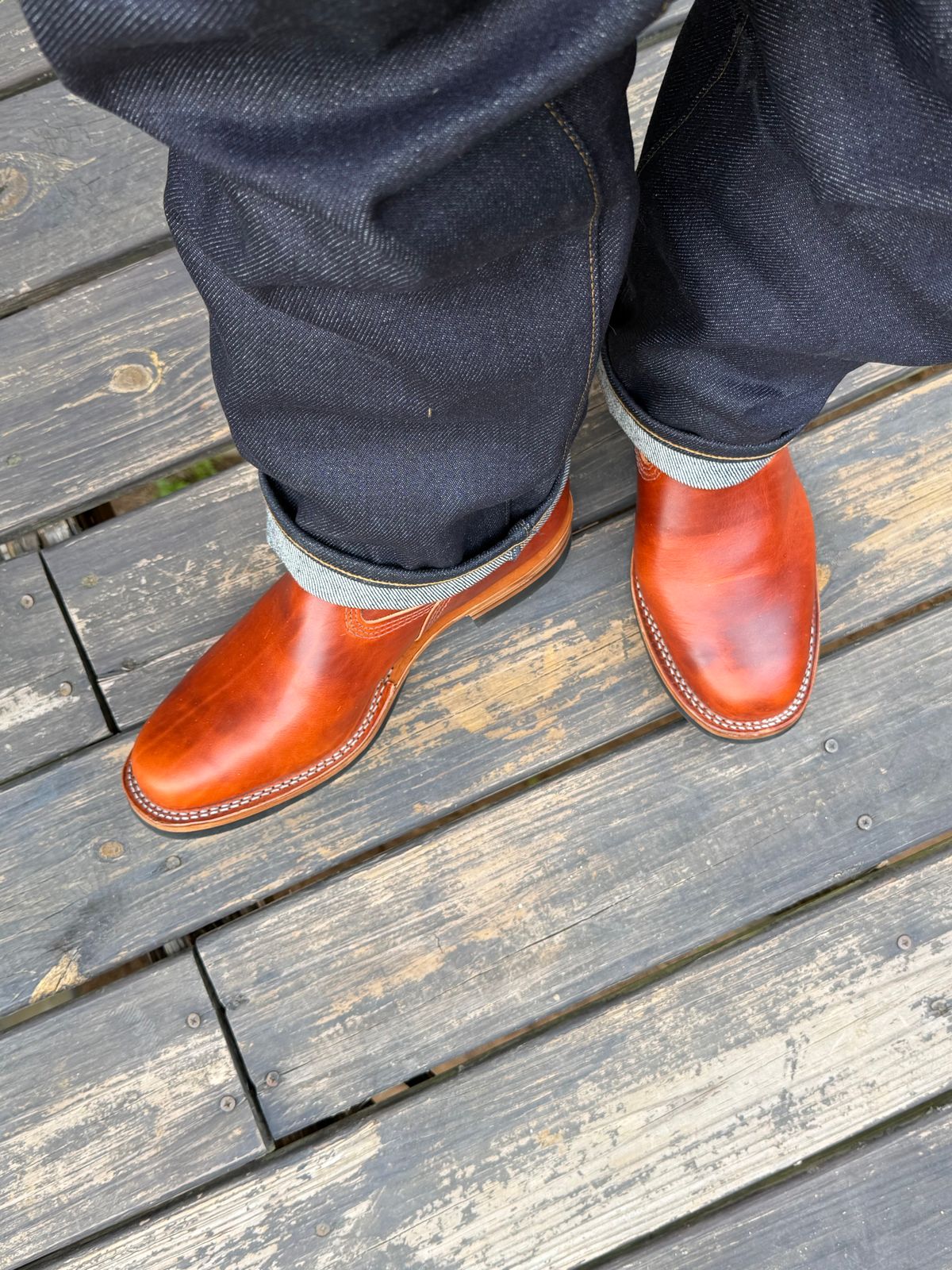 Photo by BigDawg308 on May 20, 2026 of the Wesco Mister Lou in Wickett & Craig Tan Oiled Latigo.
