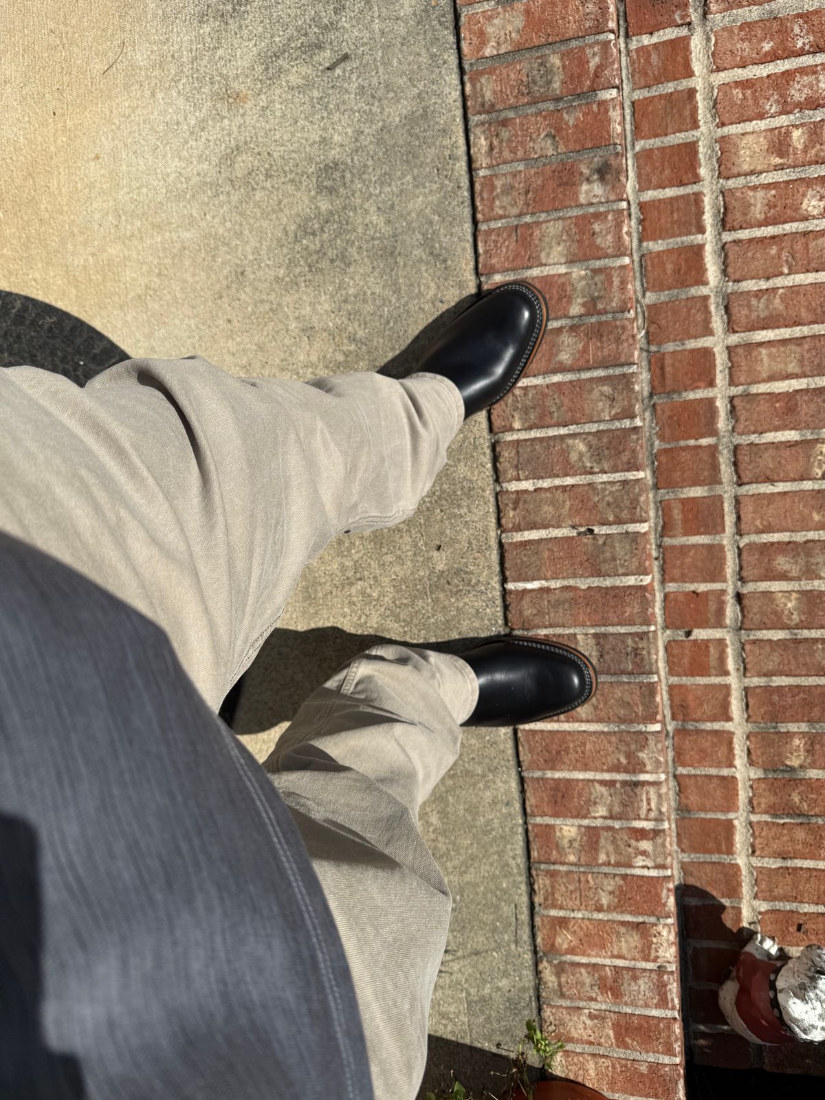 Photo by BigDawg308 on July 2, 2025 of the Wesco Mister Lou in Horween Black Chromexcel Horsehide.