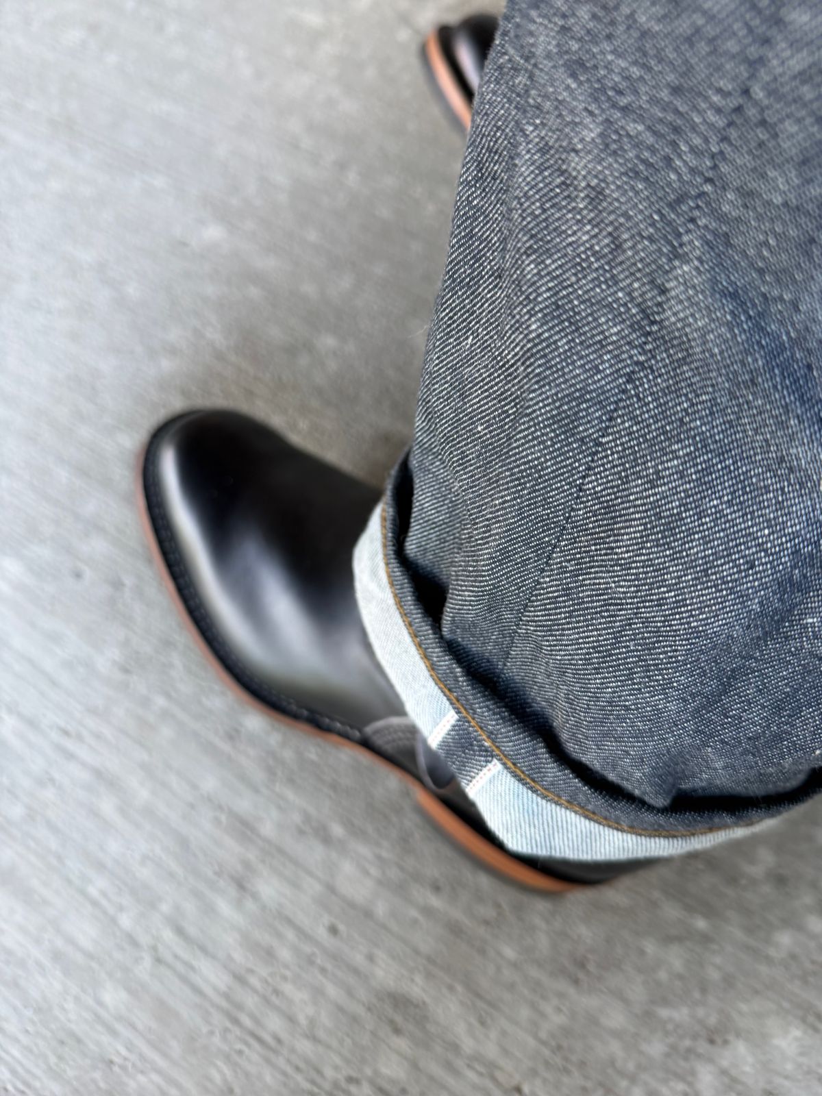 Photo by BigDawg308 on May 5, 2026 of the Wesco Mister Lou in Horween Black Chromexcel Horsehide.