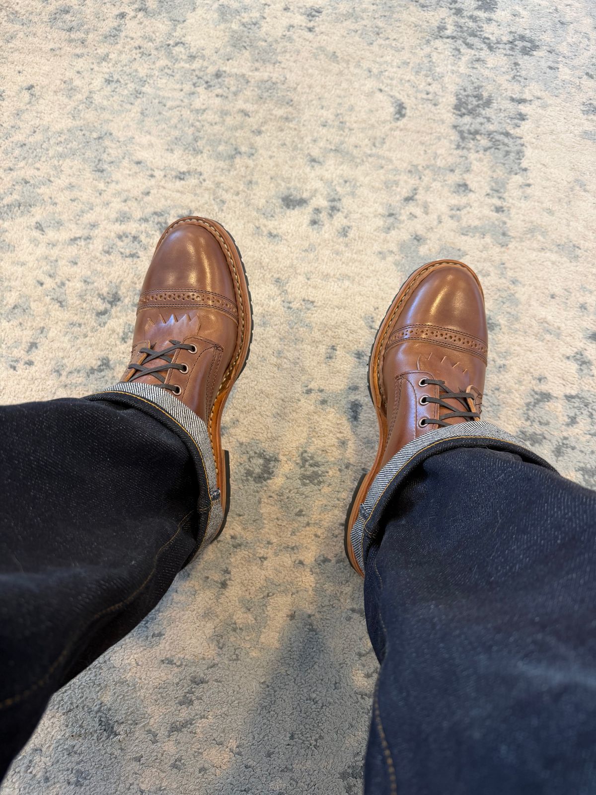 Photo by BigDawg308 on June 4, 2026 of the White's MP-Sherman Toe Cap in Maryam Toscanello Horsebutt.