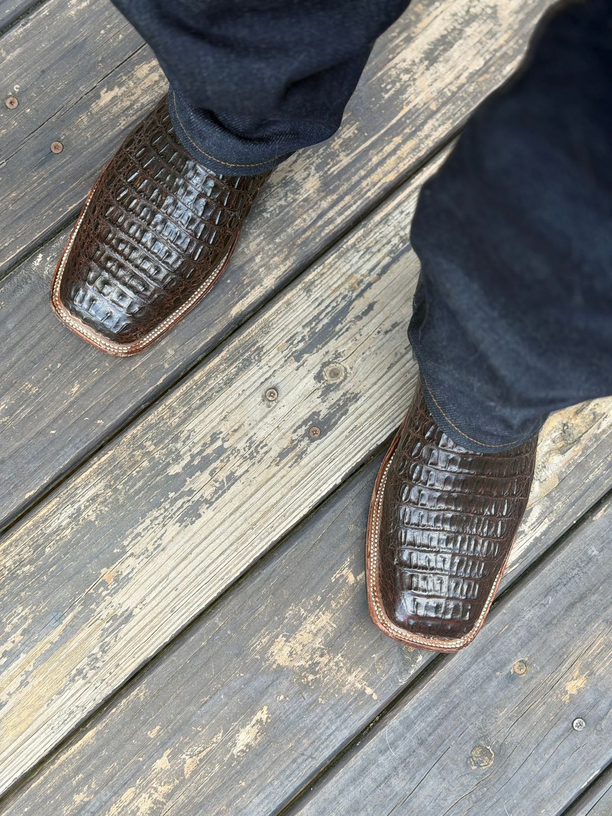 Photo by BigDawg308 on May 30, 2026 of the Anderson Bean Custom Model in Caiman Belly.