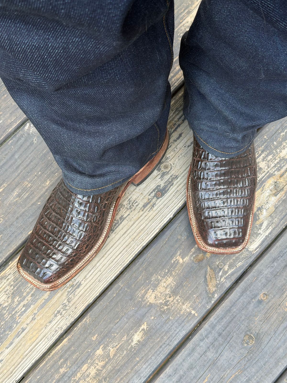 Photo by BigDawg308 on May 30, 2026 of the Anderson Bean Custom Model in Caiman Belly.